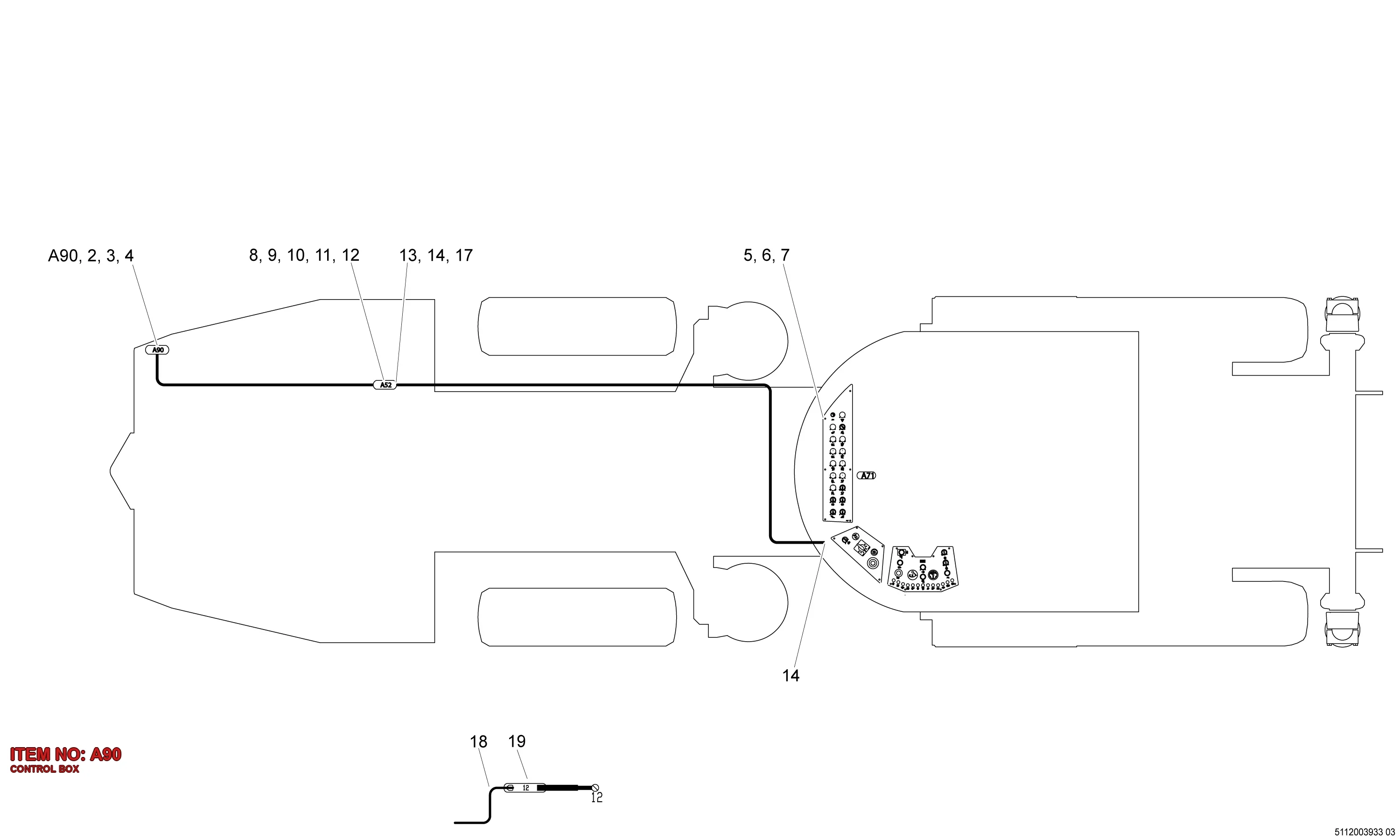 3176 0029 28 CONTROL BOX - Technical Drawing