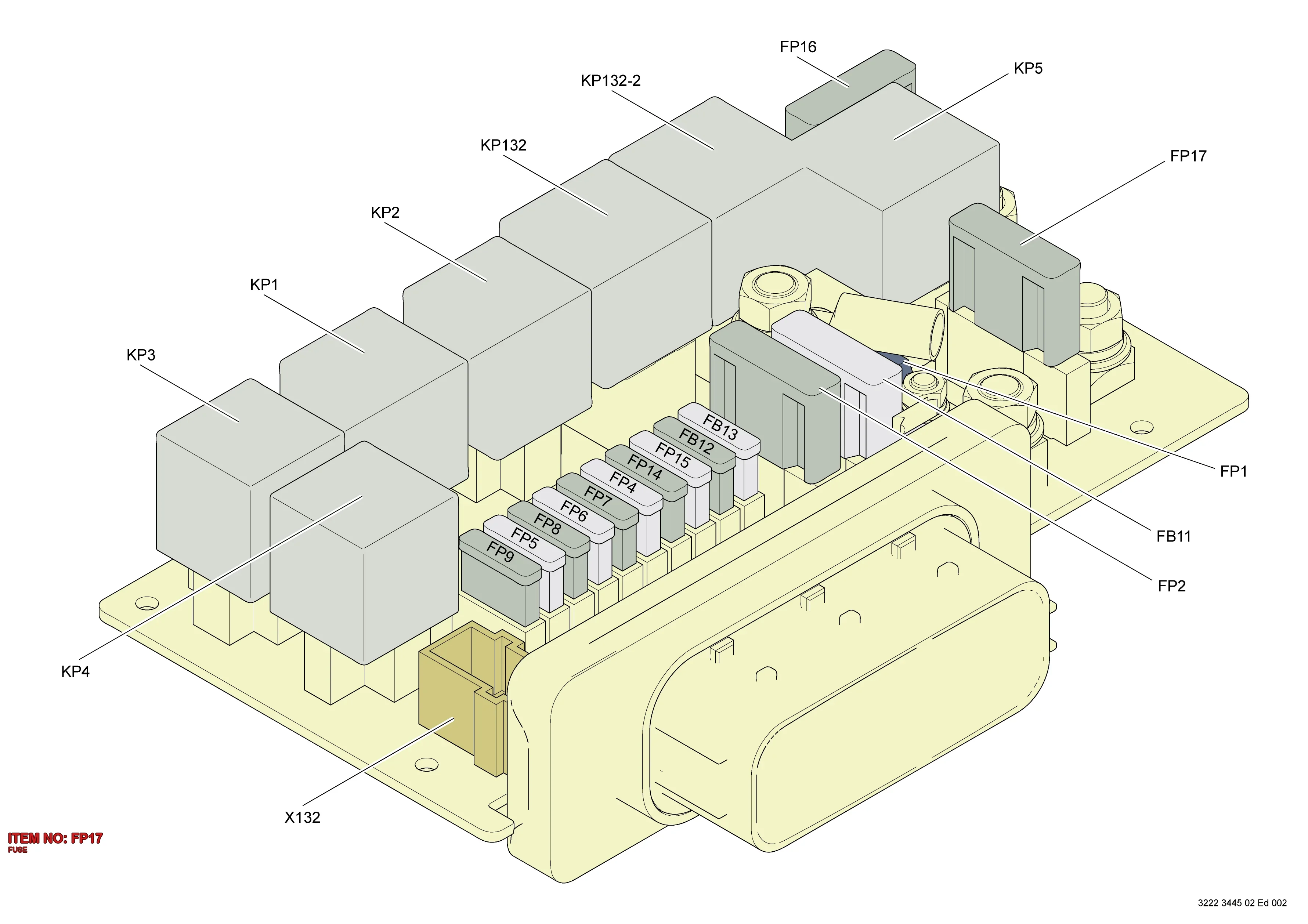 3176 0029 56 FUSE - Technical Drawing