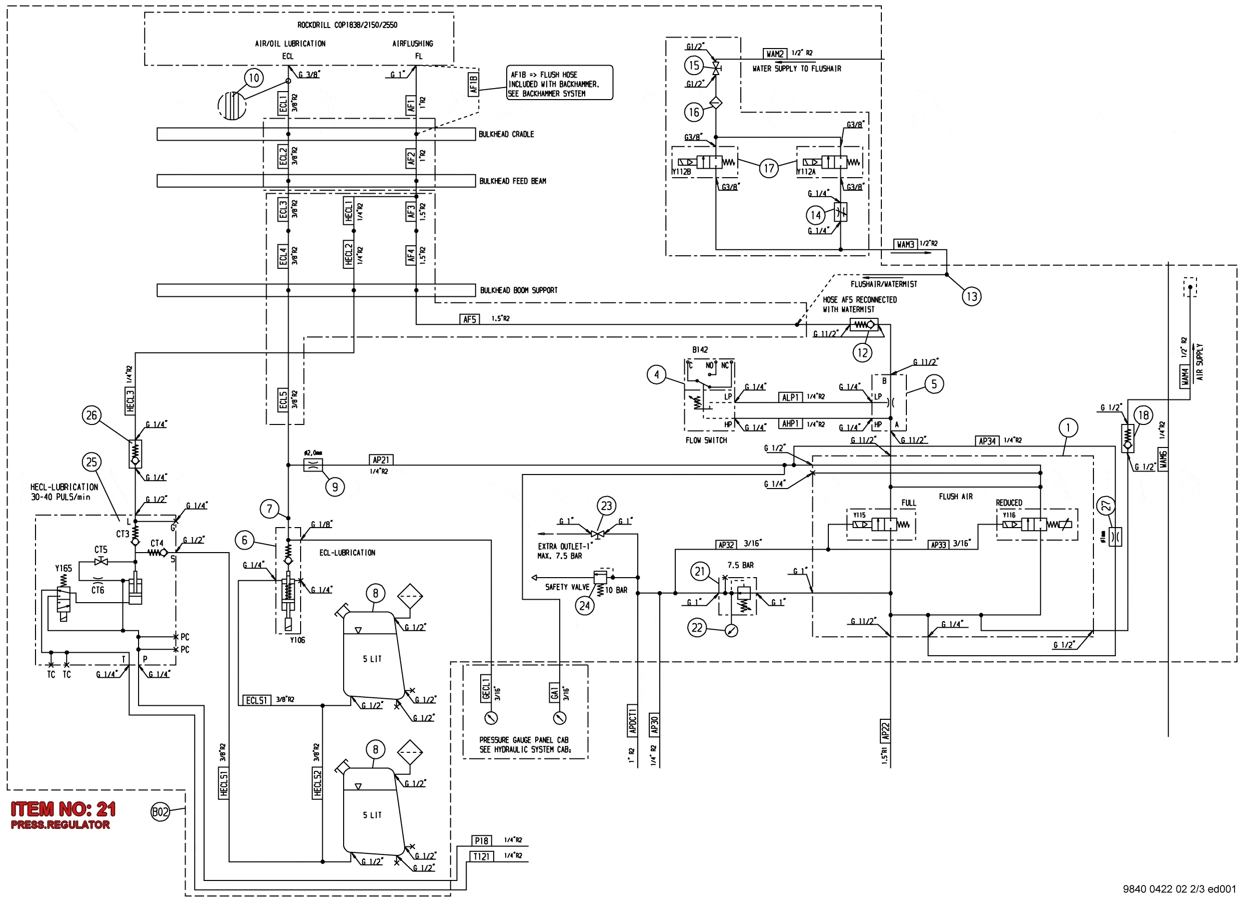 3176 1856 02 PRESS.REGULATOR - Technical Drawing