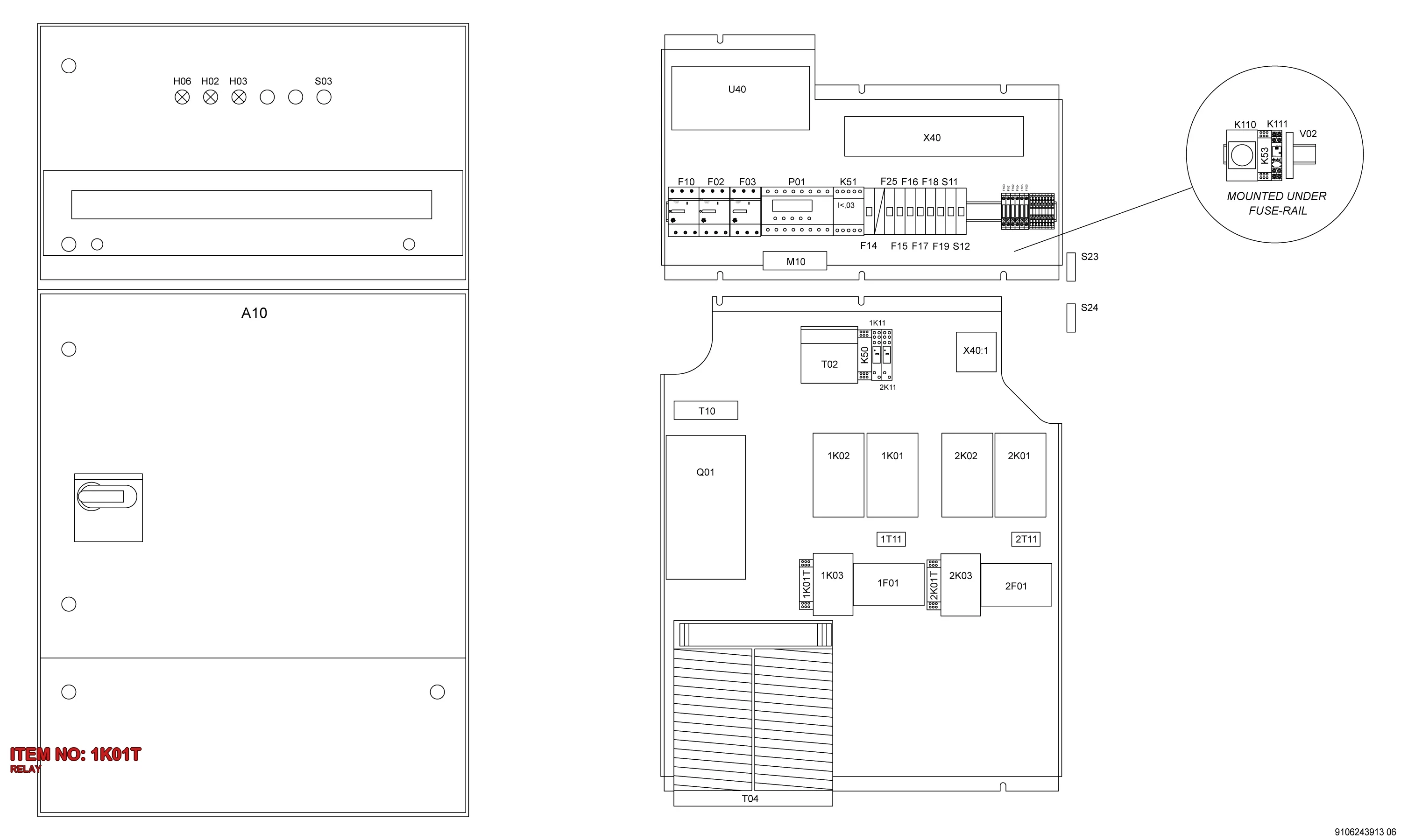 3176 4260 09 RELAY - Technical Drawing