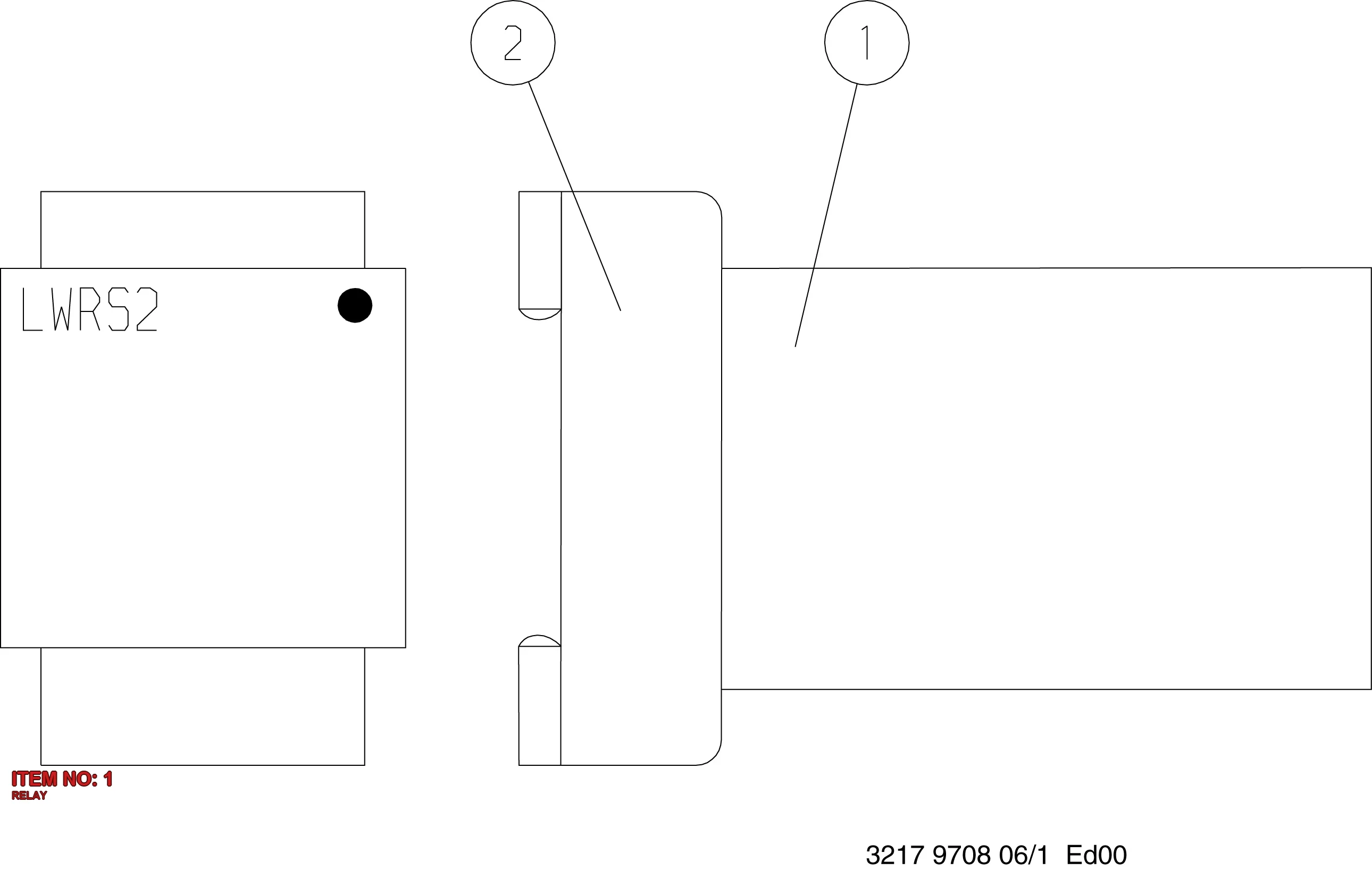 3176 4261 05 RELAY - Technical Drawing