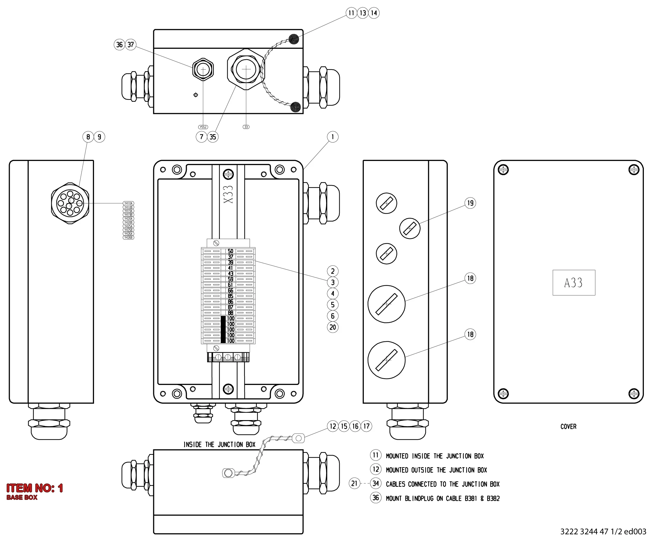 3176 4402 11 BASE BOX - Technical Drawing