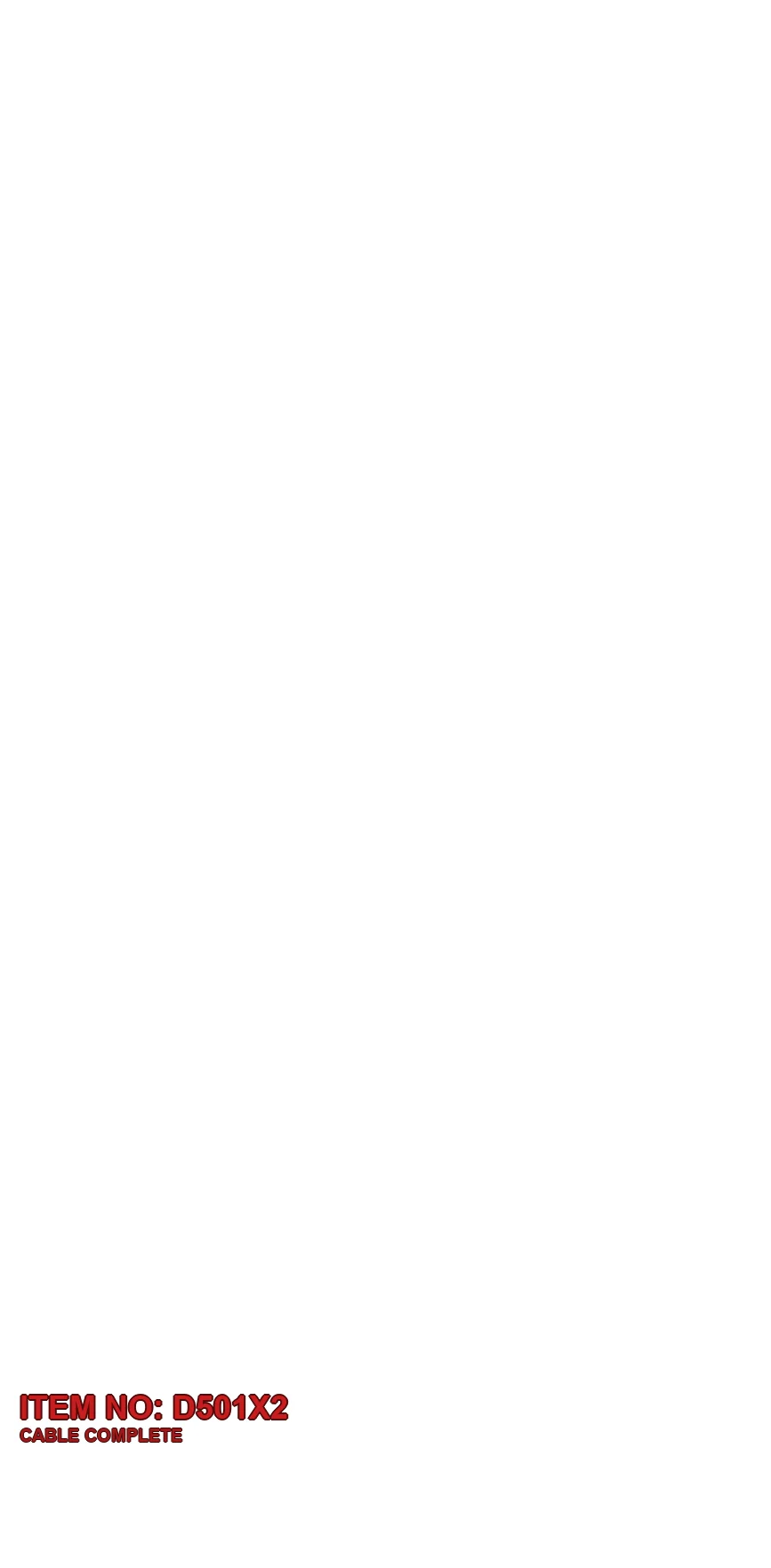 3176 4643 58 CABLE COMPLETE - Technical Drawing