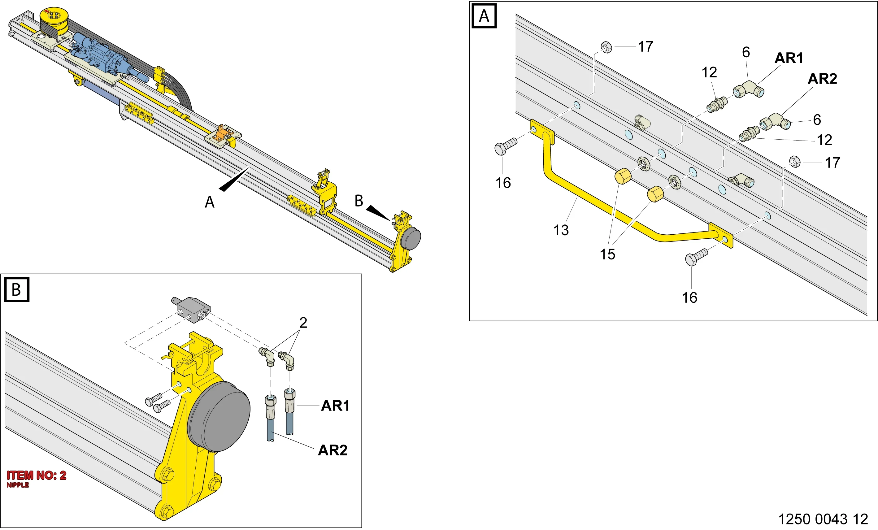3176 6351 00 NIPPLE - Technical Drawing