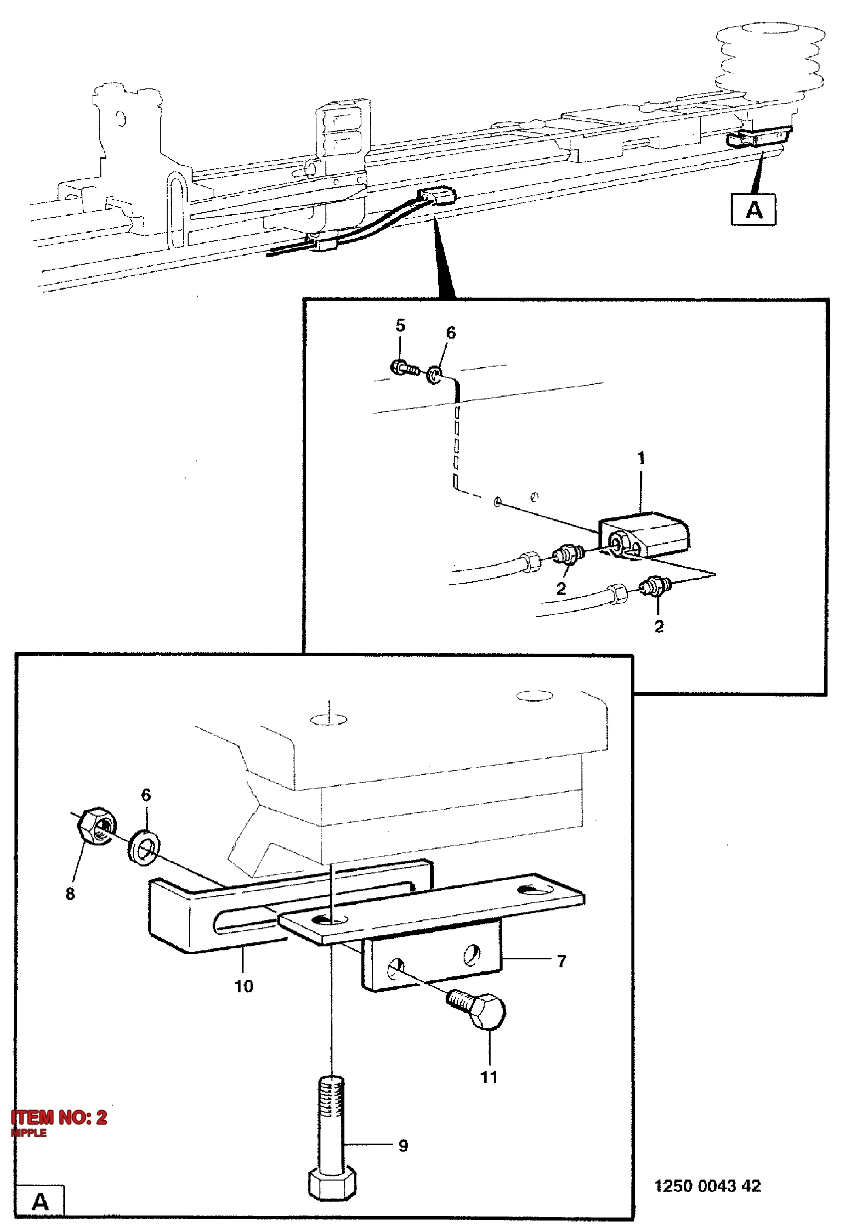 3176 6552 00 NIPPLE - Technical Drawing