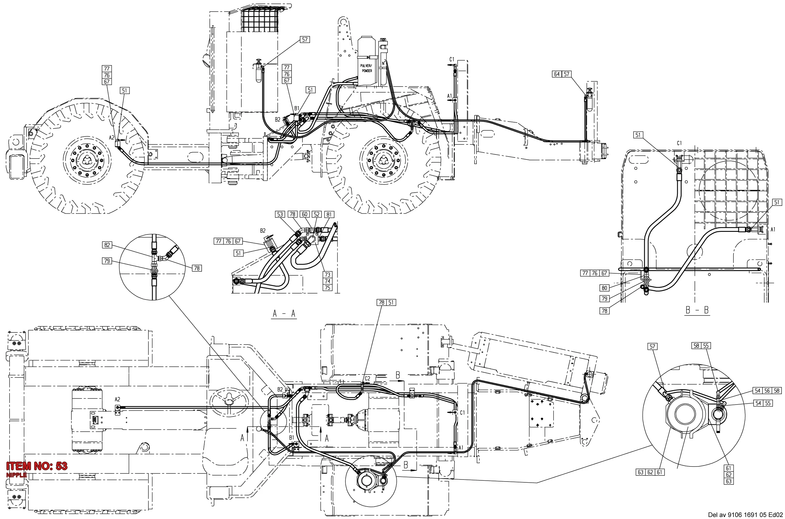 3176 6562 00 NIPPLE - Technical Drawing
