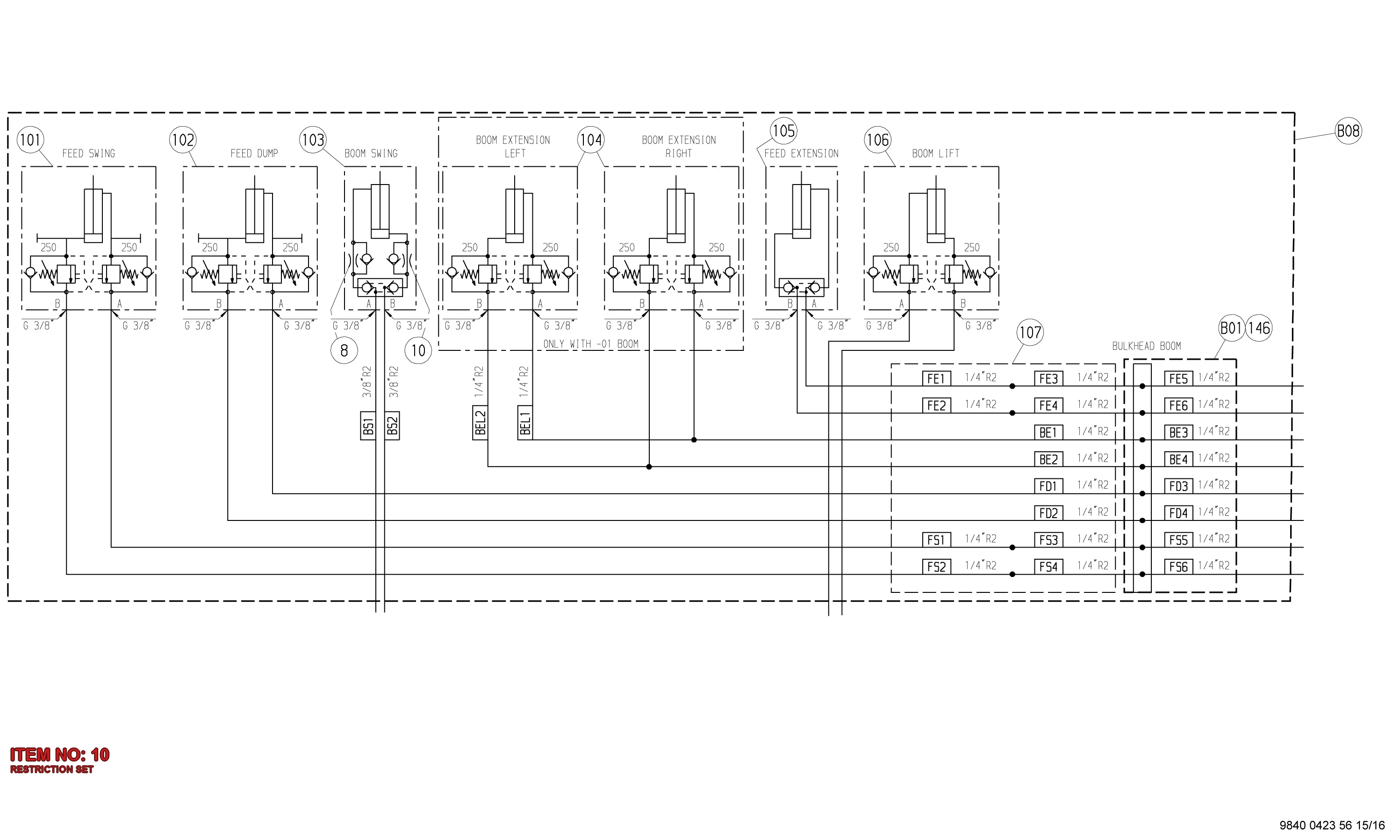 3176 8149 96 RESTRICTION SET - Technical Drawing