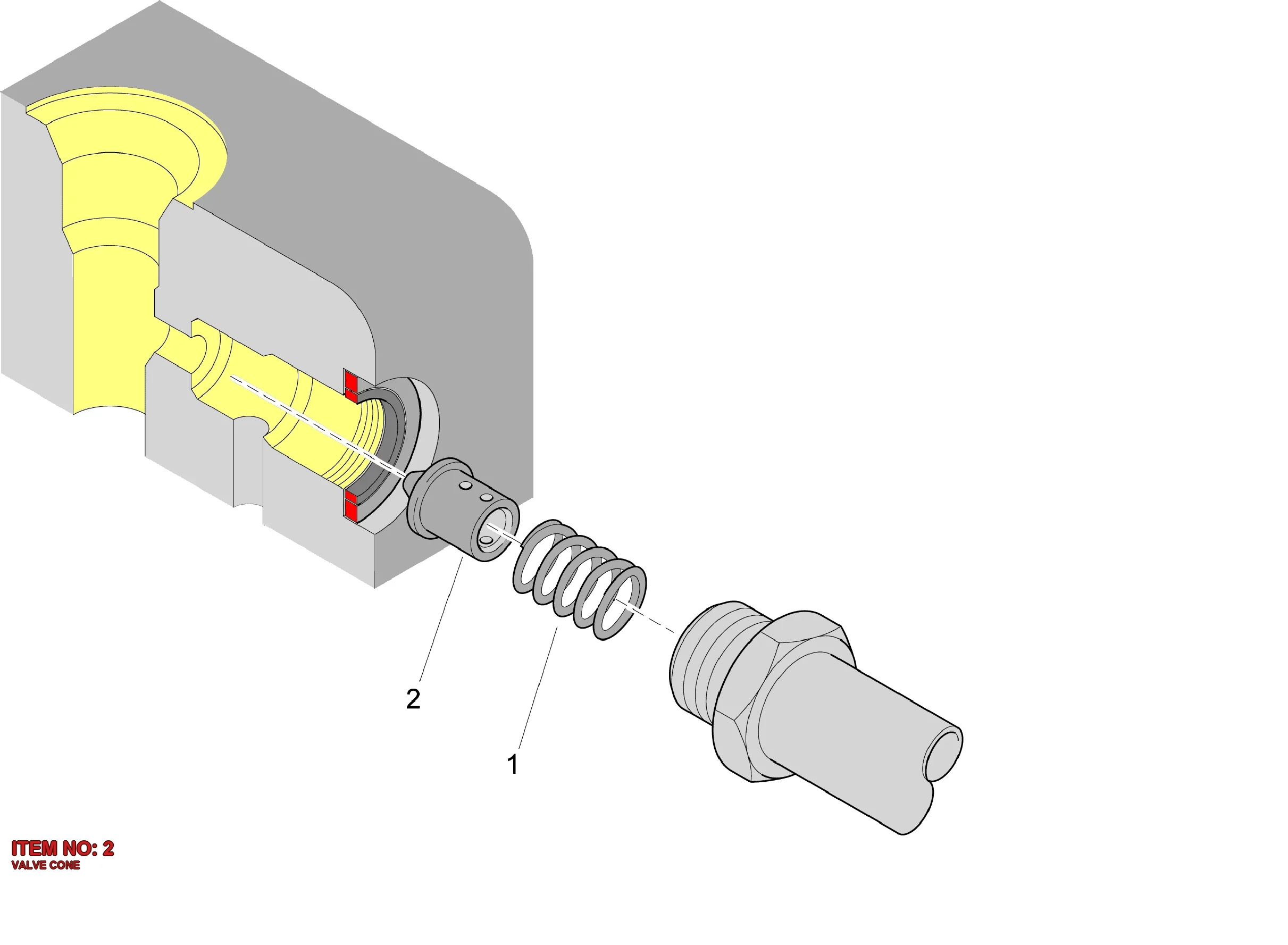 3176 8156 00 VALVE CONE - Technical Drawing