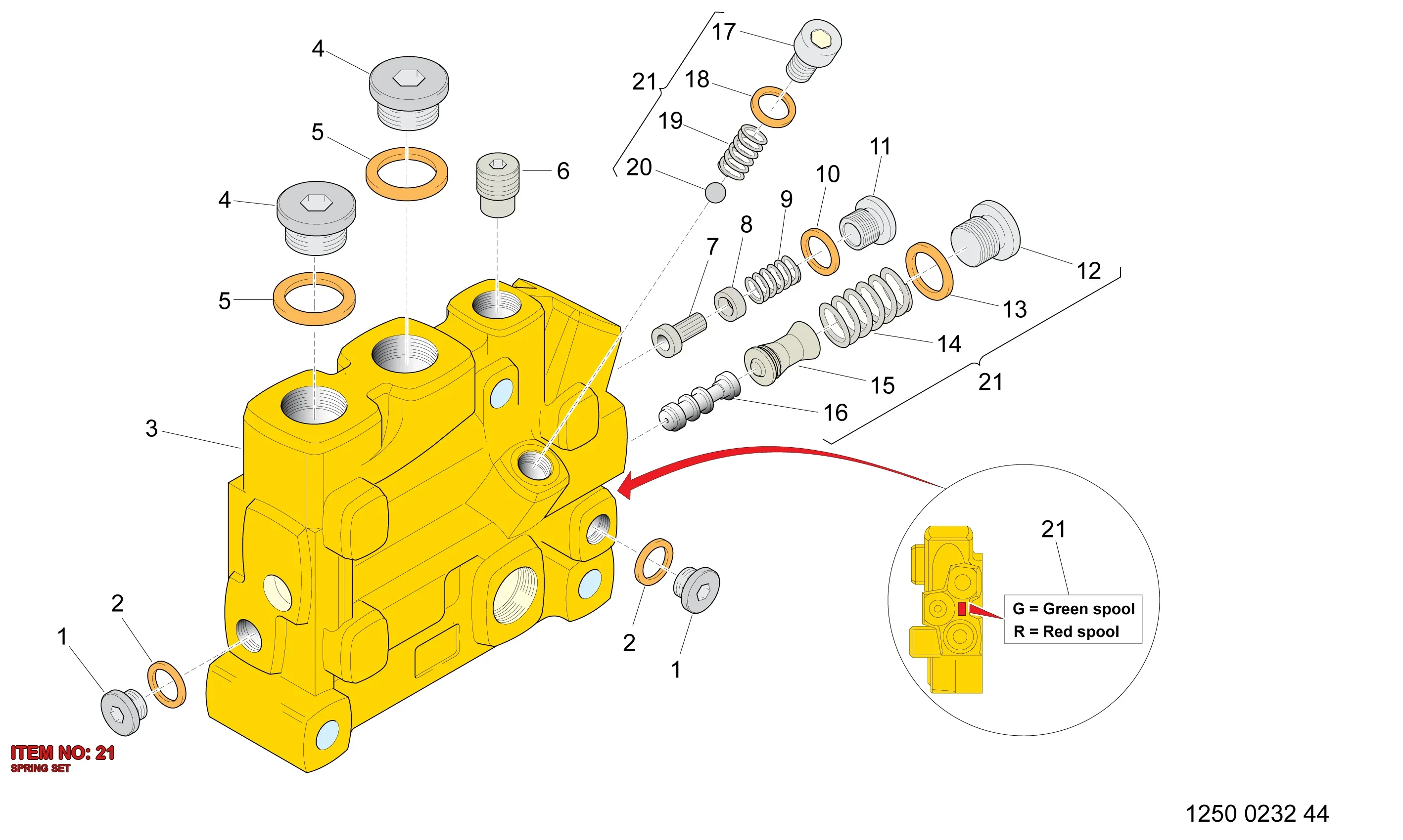 3177 0000 94 SPRING SET - Technical Drawing