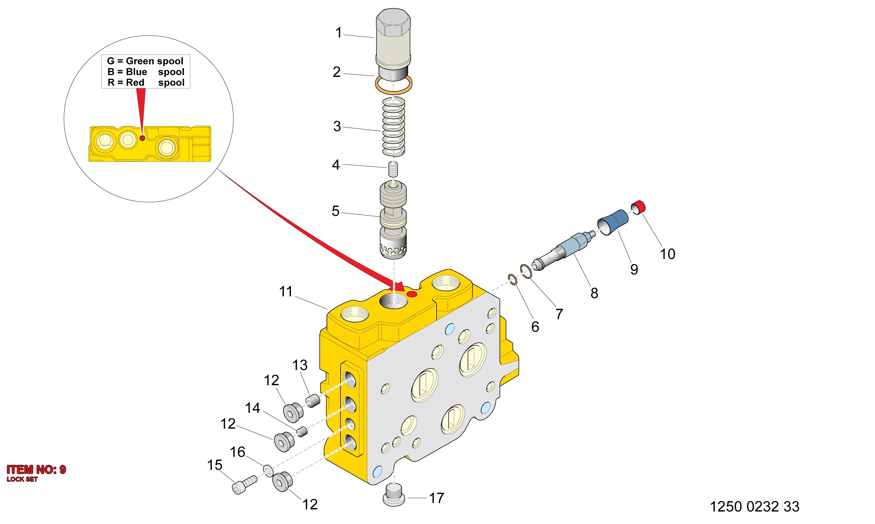 3177 0001 03 LOCK SET - Technical Drawing