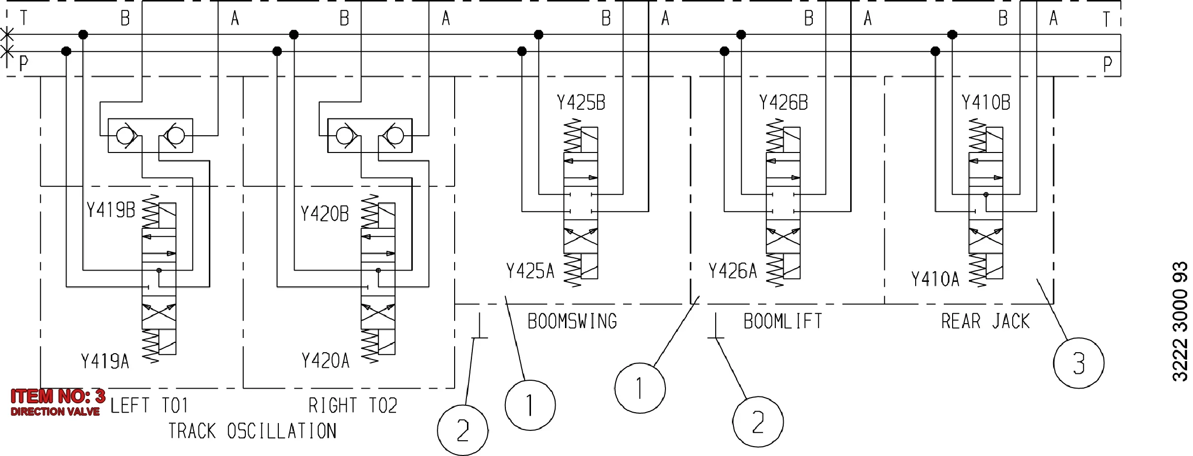 3177 3092 83 DIRECTION VALVE - Technical Drawing