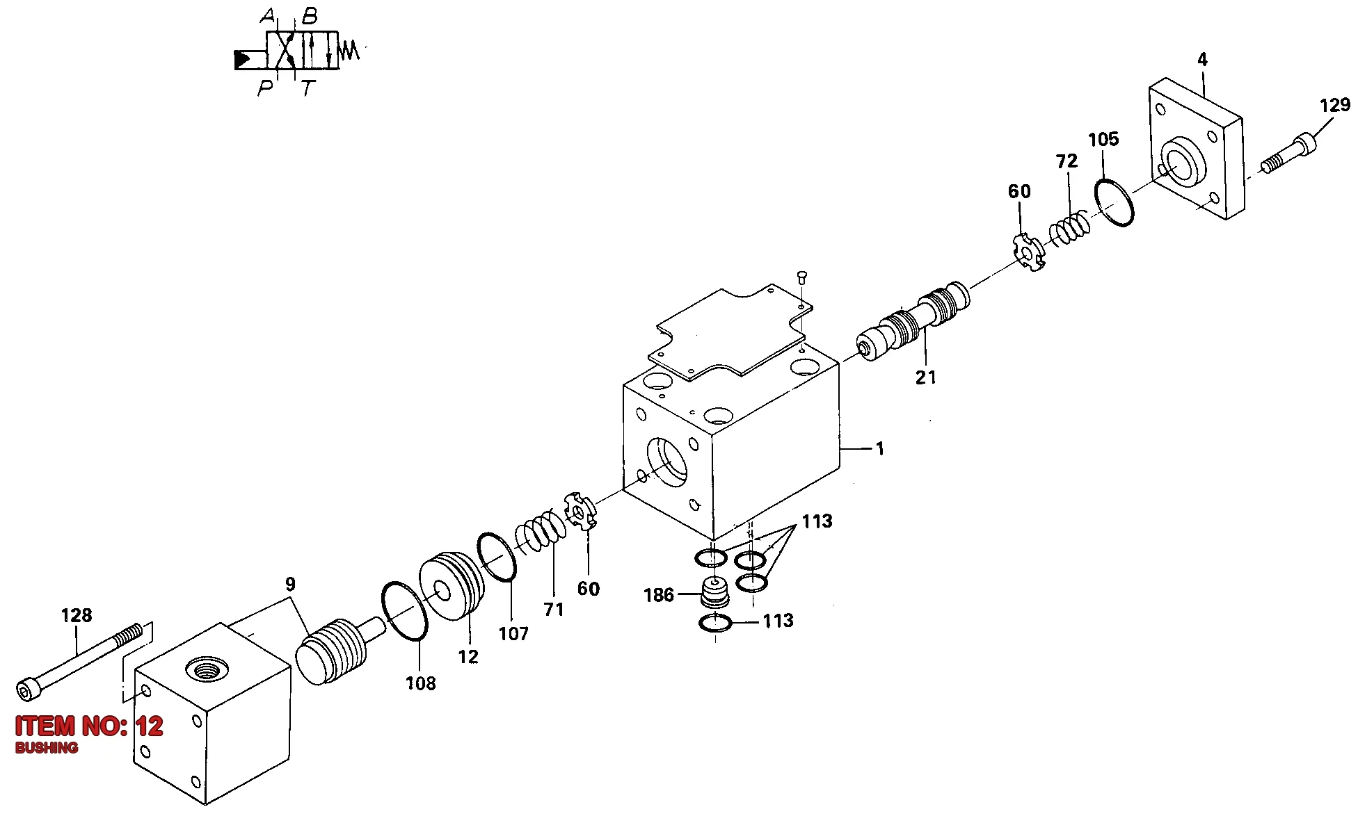 3177 3157 12 BUSHING - Technical Drawing