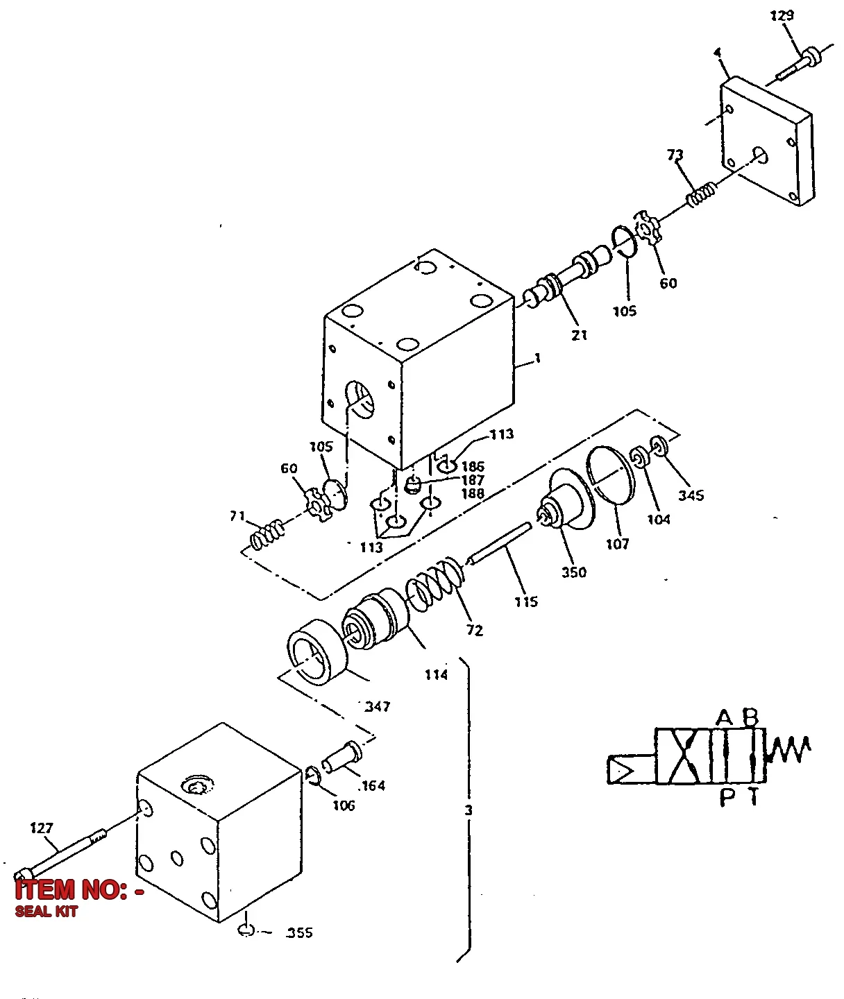 3177 3157 64 SEAL KIT - Technical Drawing