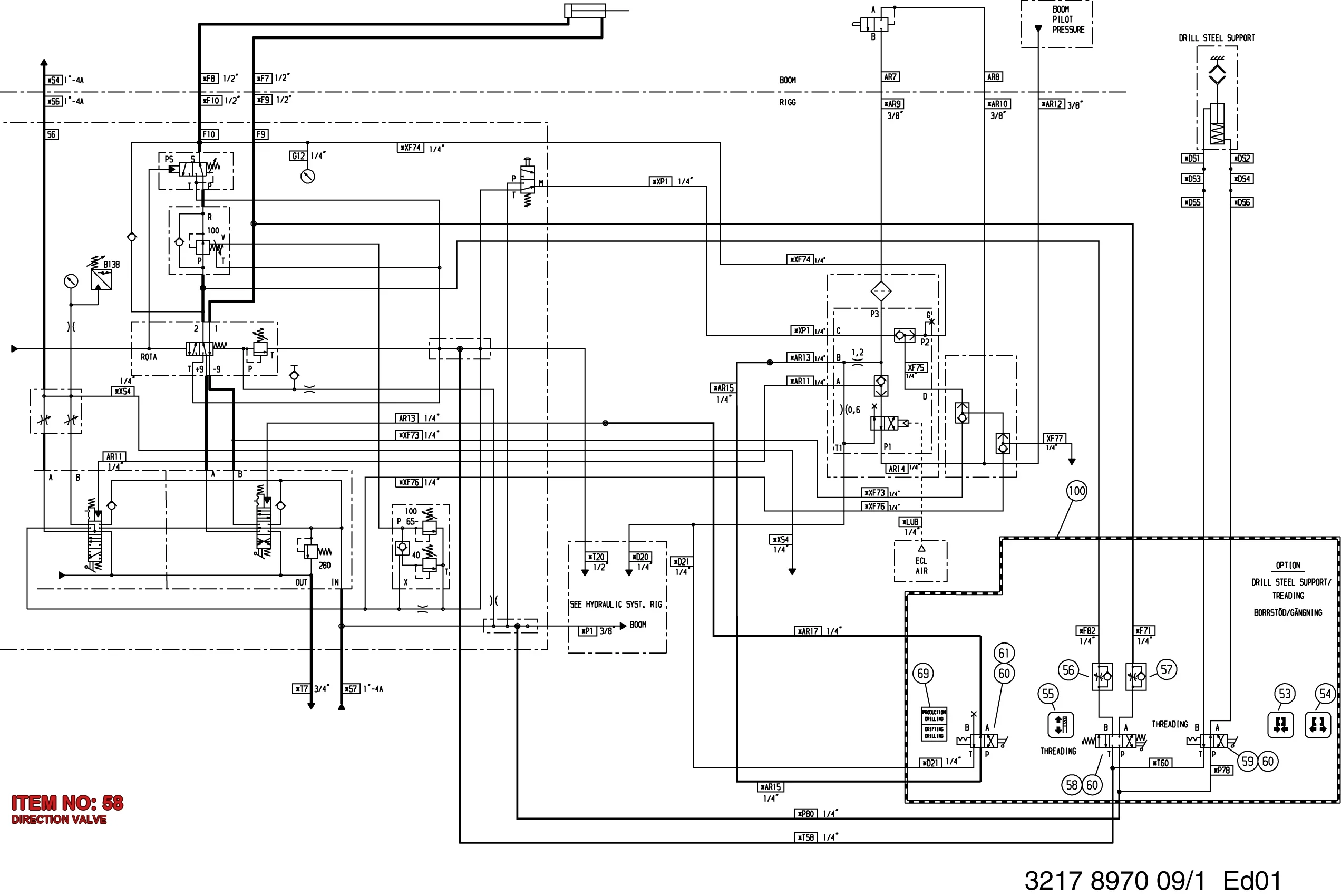 3177 3165 10 DIRECTION VALVE - Technical Drawing
