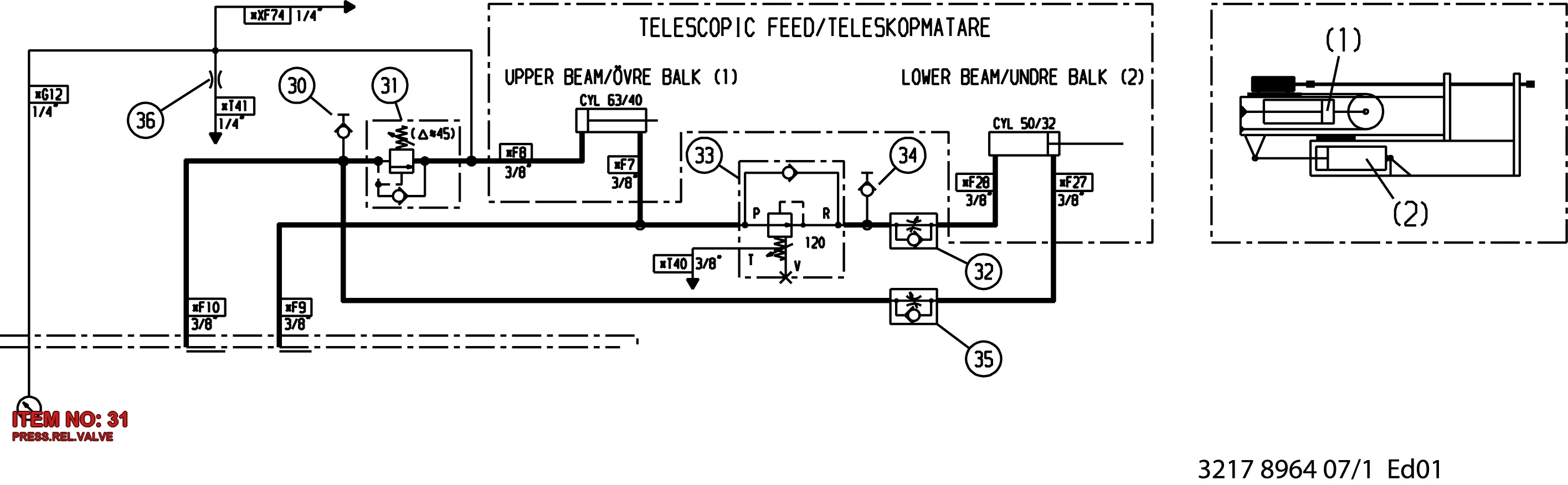 3177 3173 01 PRESS.REL.VALVE - Technical Drawing