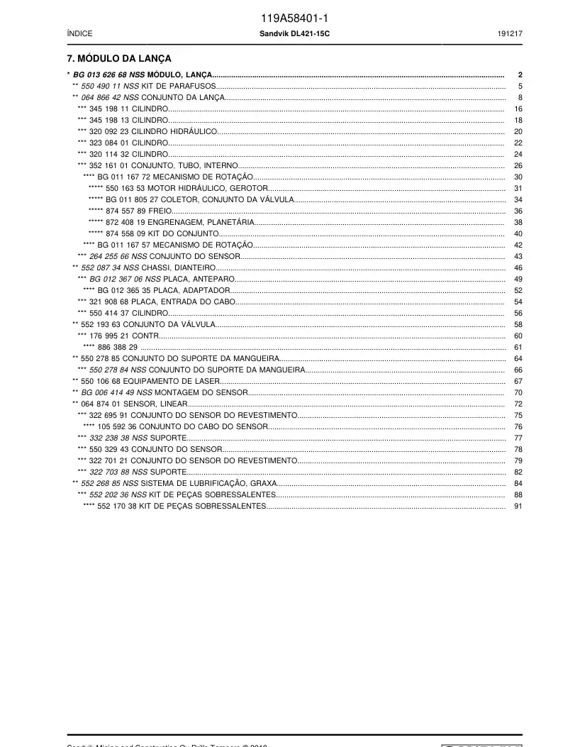 32011432b 320 114 32b Cylinder - Sandvik Technical Drawing