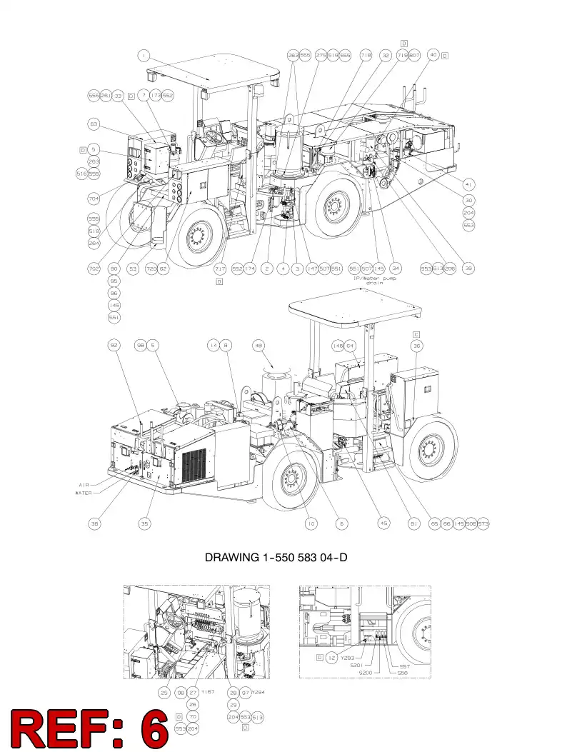 32026533 320 265 33 OIL COOLER - Sandvik Technical Drawing