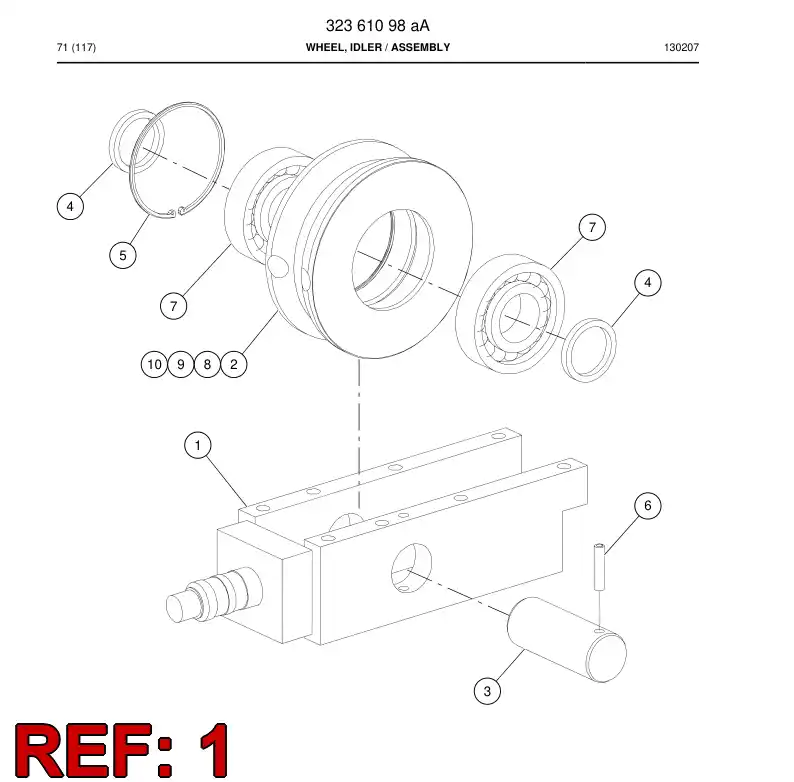 32041708c 320 417 08c Bracket - Sandvik Technical Drawing