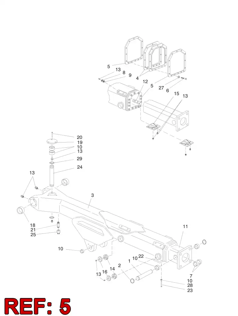 32055358 320 553 58 FLANGE - Sandvik Technical Drawing