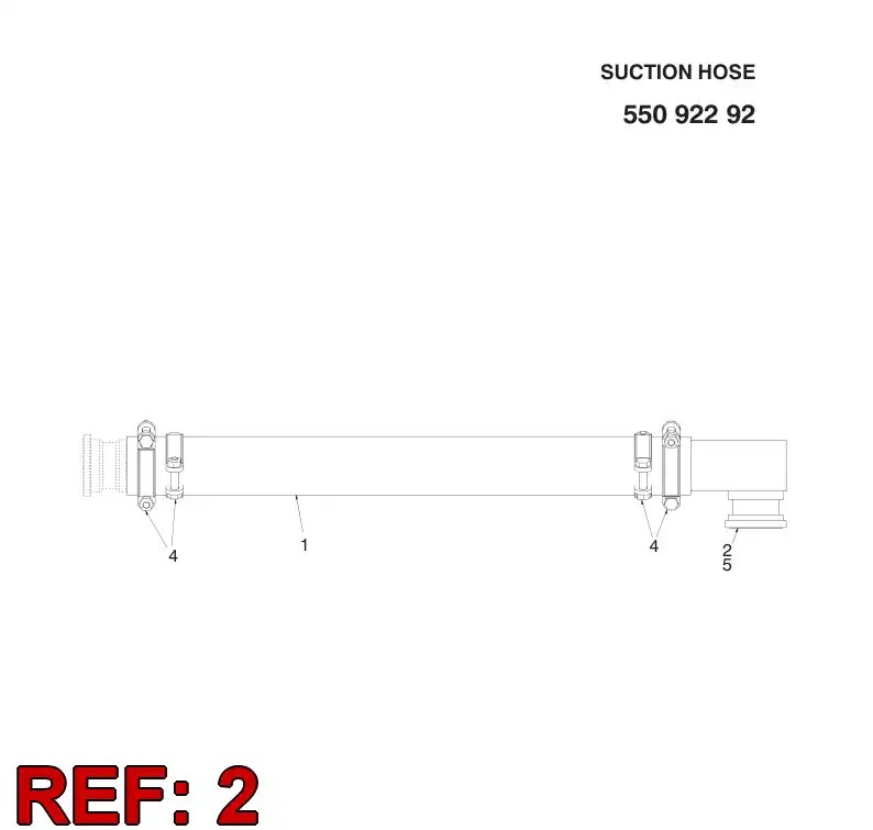 32072798 320 727 98 FITTING PIPE - Sandvik Technical Drawing