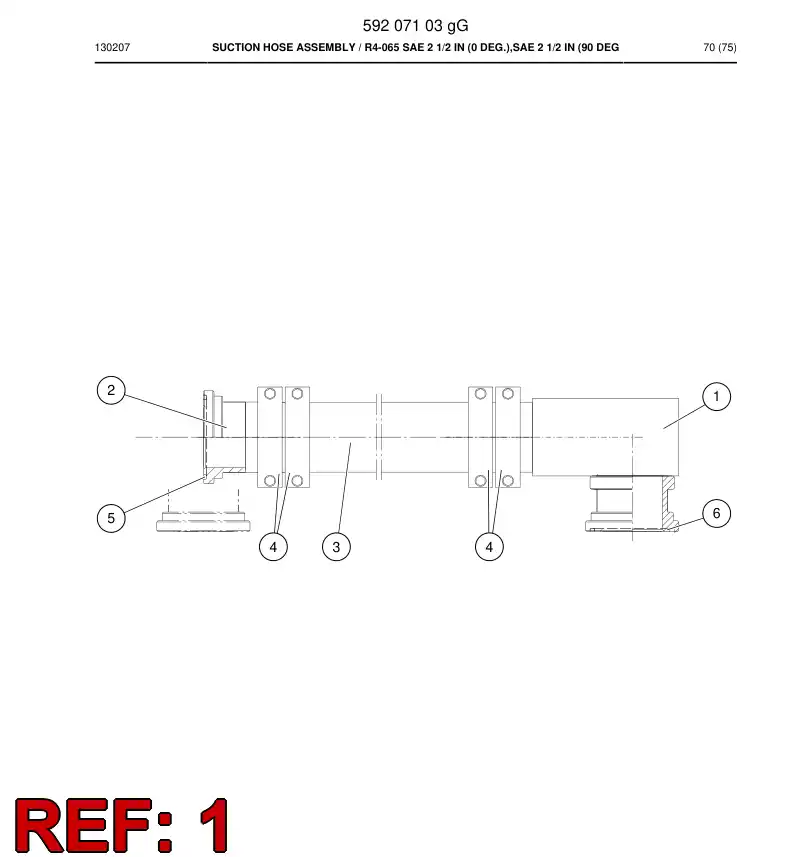 32072798a 320 727 98a FITTING PIPE - Sandvik Technical Drawing