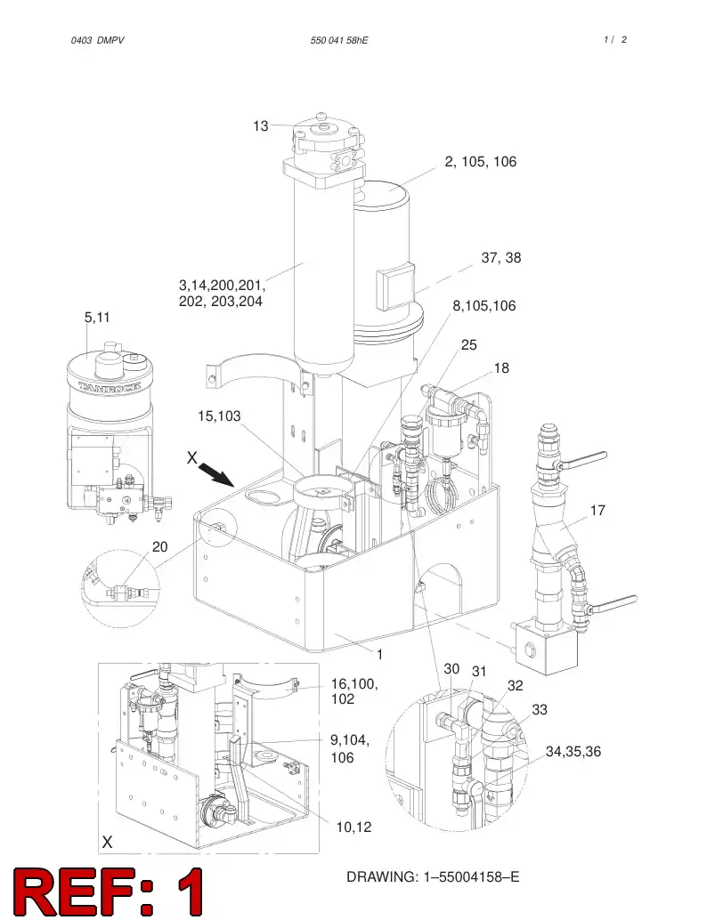 32082718 320 827 18 BRACKET - Sandvik Technical Drawing