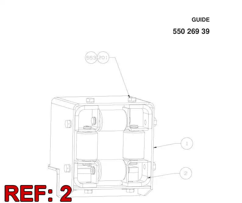 32093348 320 933 48 CABLE GUIDE - Sandvik Technical Drawing