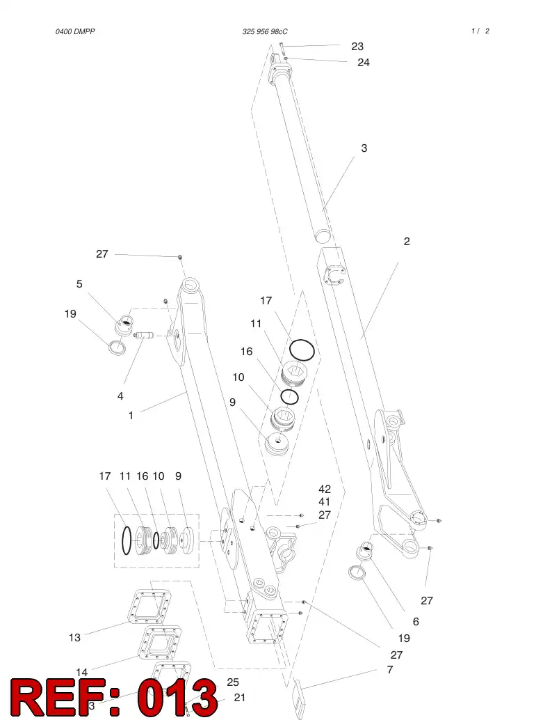 32109518 321 095 18 FLANGE - Sandvik Technical Drawing