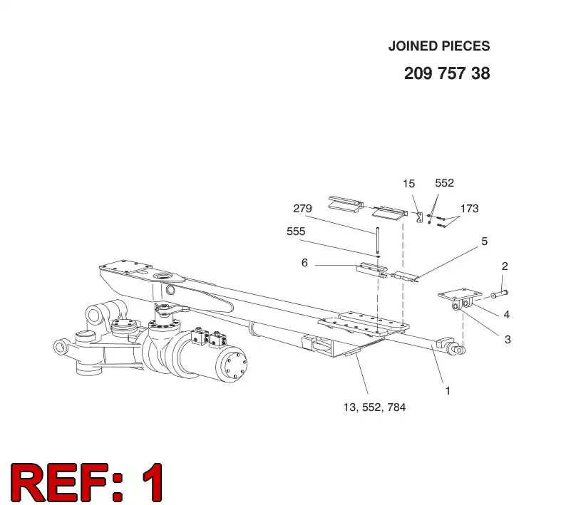 32111578 321 115 78 HYDR.CYLINDER - Sandvik Technical Drawing