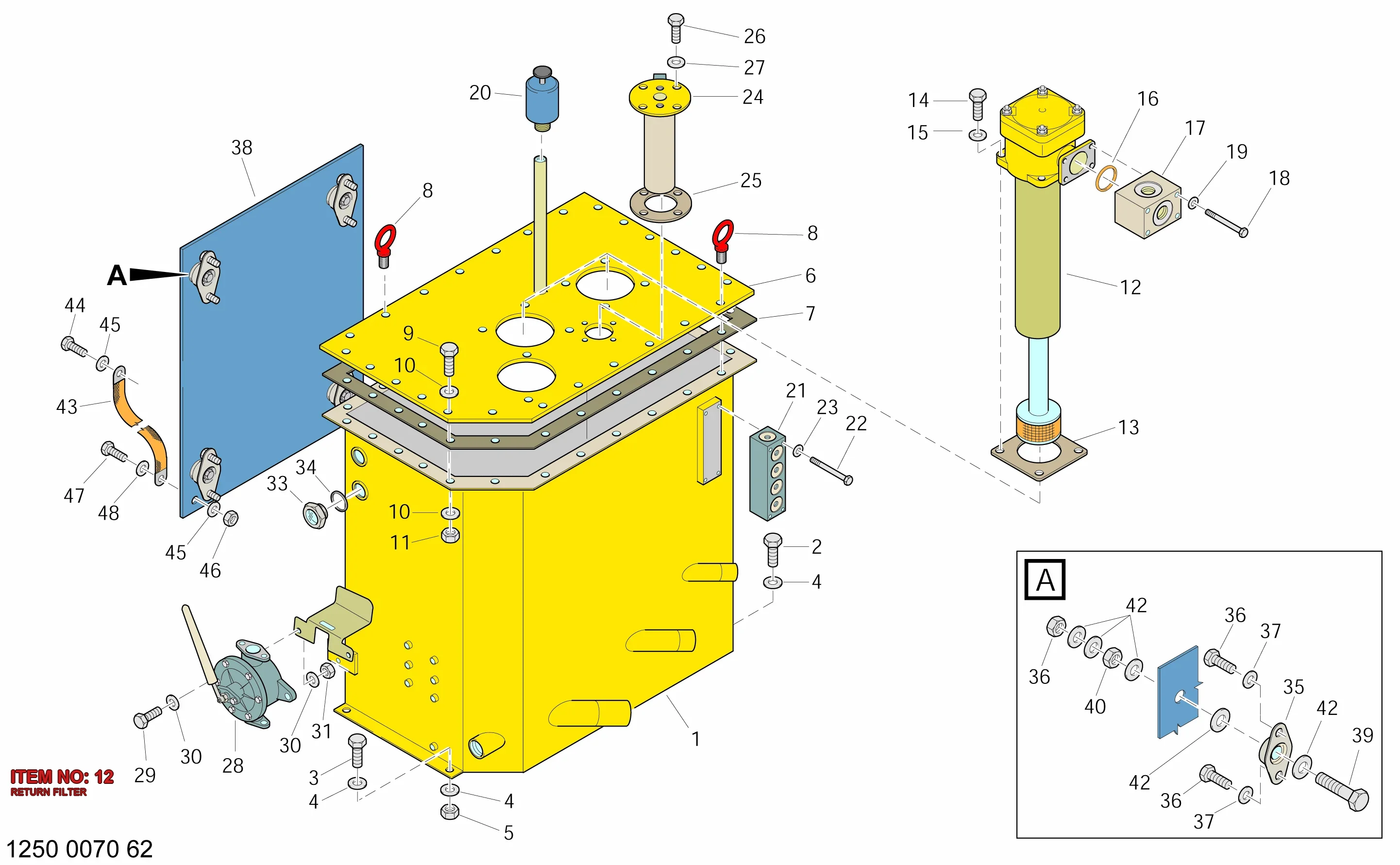 3214 3469 80 RETURN FILTER - Technical Drawing