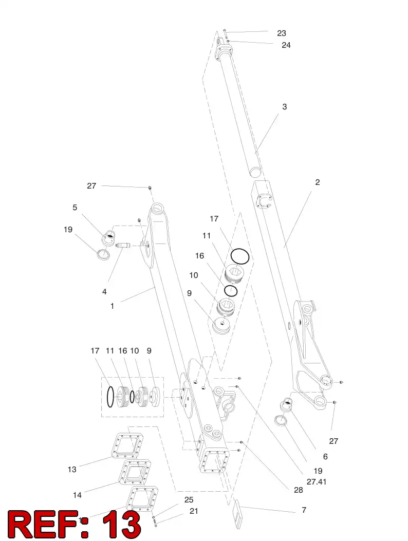 32148238 321 482 38 FLANGE - Sandvik Technical Drawing