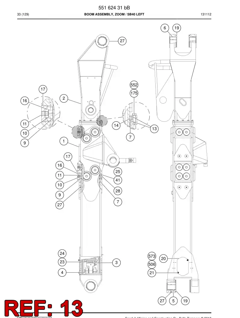 32148238b 321 482 38b FLANGE - Sandvik Technical Drawing