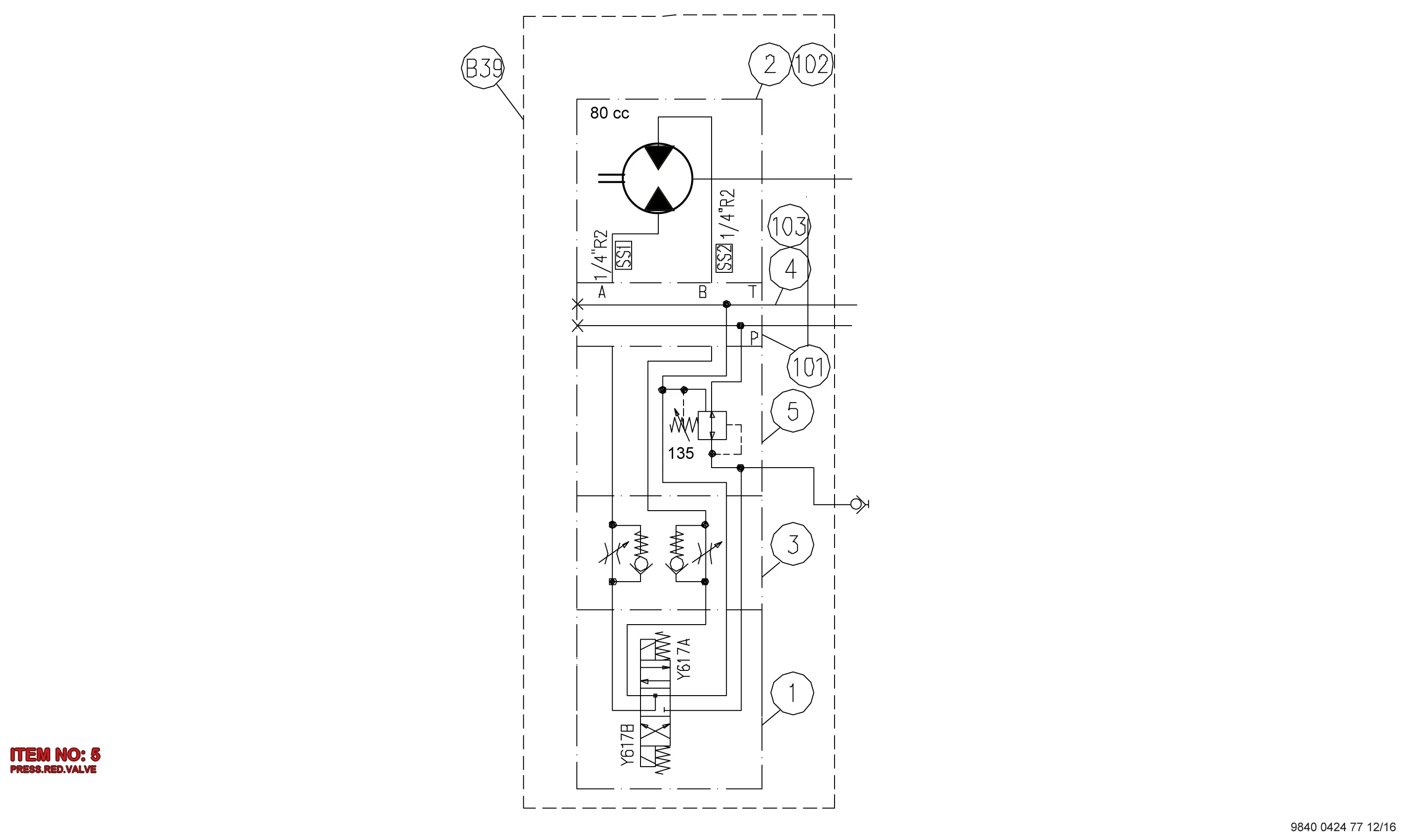 3214 8712 80 PRESS.RED.VALVE - Technical Drawing