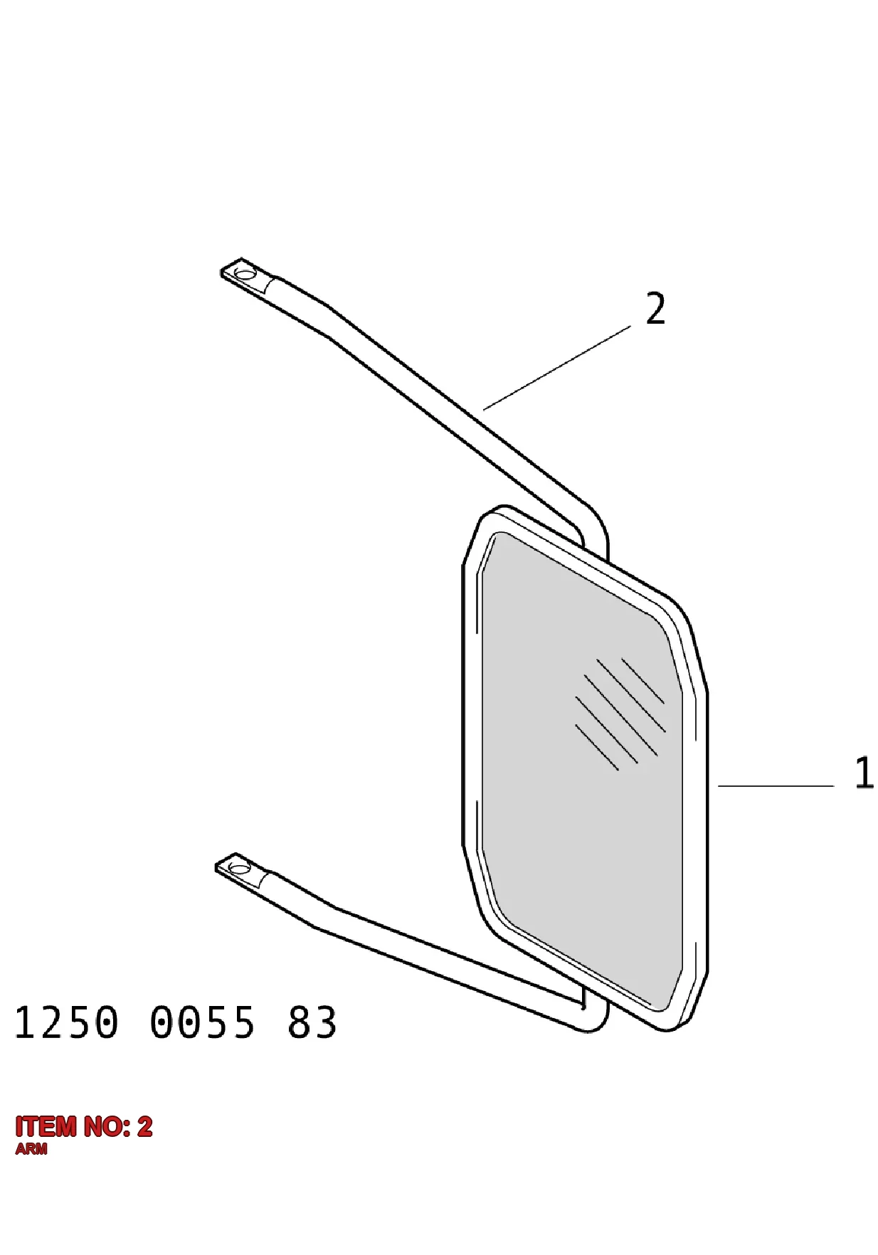 3214 8734 02 ARM - Technical Drawing