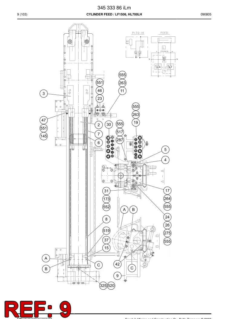 32149658 321 496 58 SUPPORT - Sandvik Technical Drawing