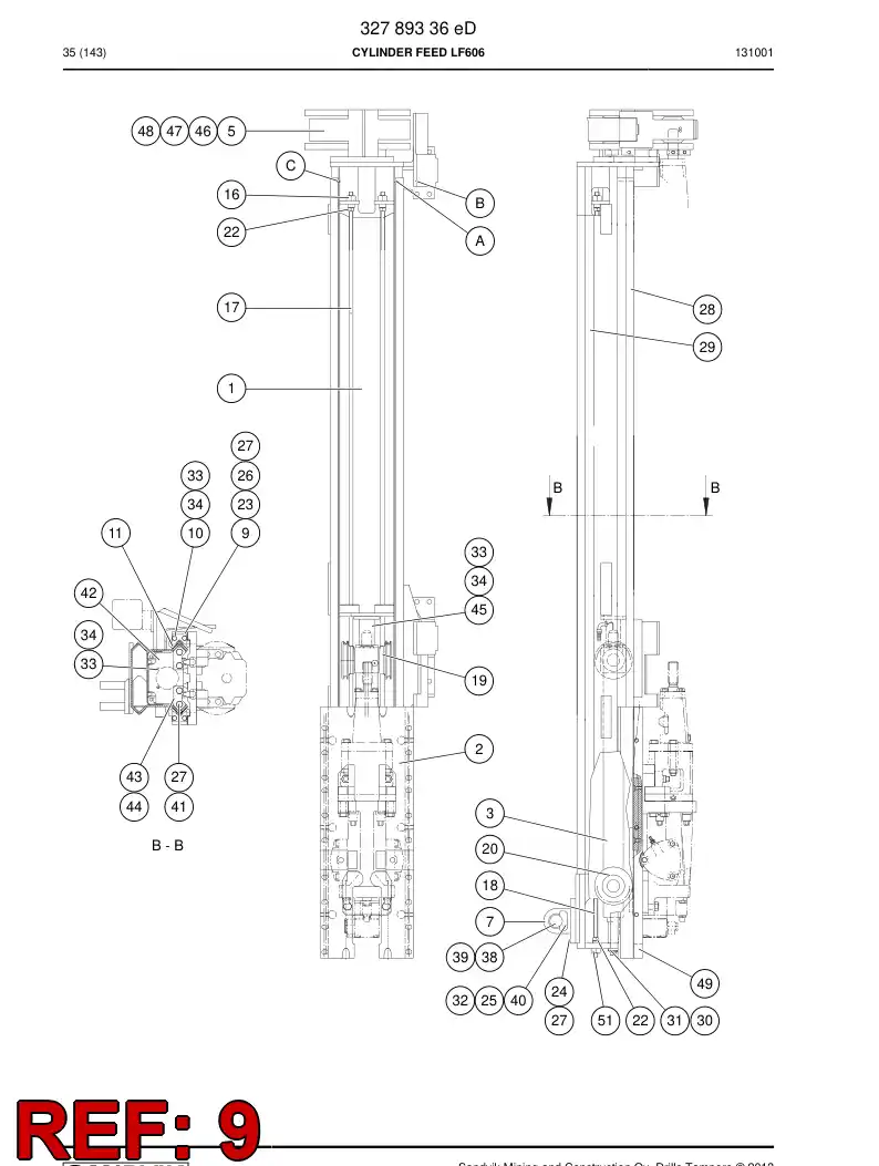 32154768 321 547 68 FAIXA DA ESTRUTURA - Sandvik Technical Drawing