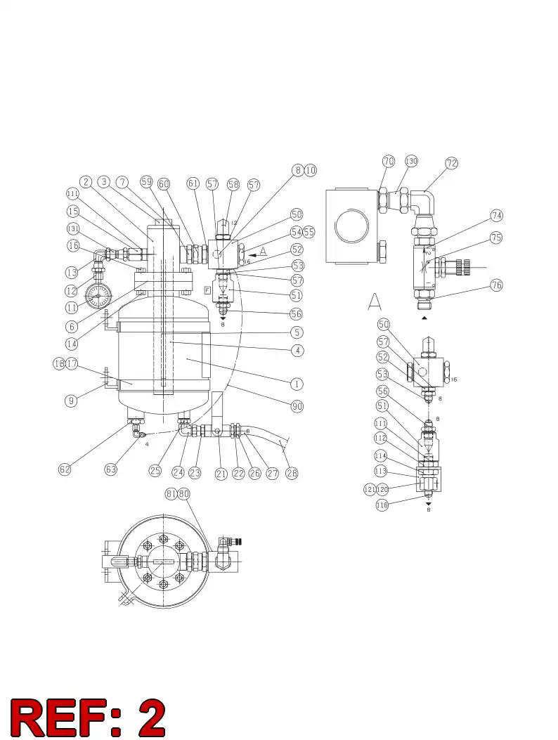 32155088 321 550 88 TOP PIECE - Sandvik Technical Drawing