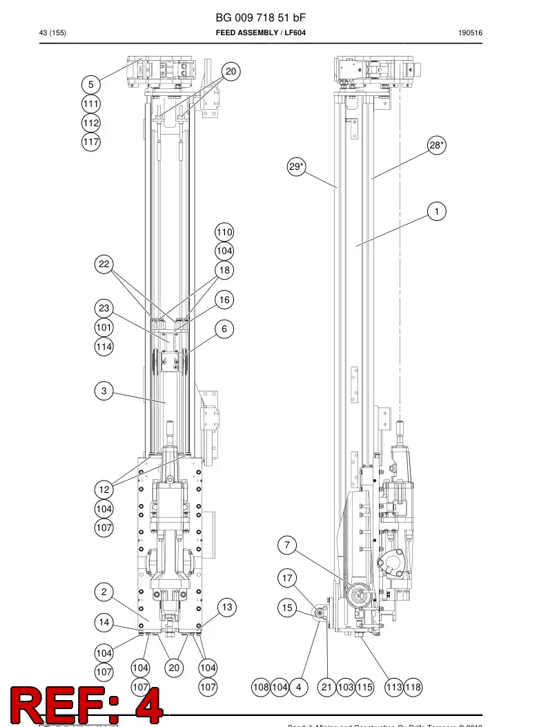 32155518a 321 555 18a BRACKET - Sandvik Technical Drawing