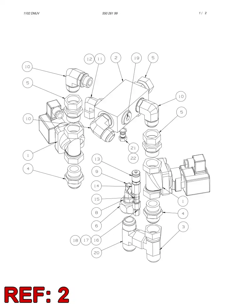 32155648 321 556 48 Distributor - Sandvik Technical Drawing