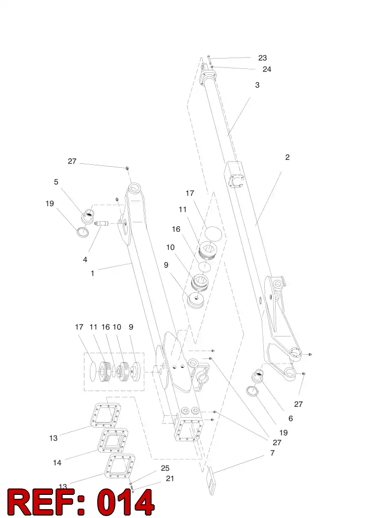 32159838 321 598 38 WIPER - Sandvik Technical Drawing