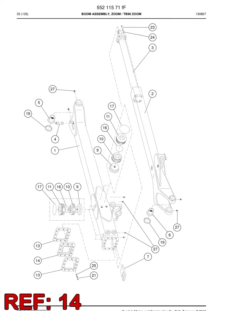 32159838a 321 598 38a WIPER - Sandvik Technical Drawing