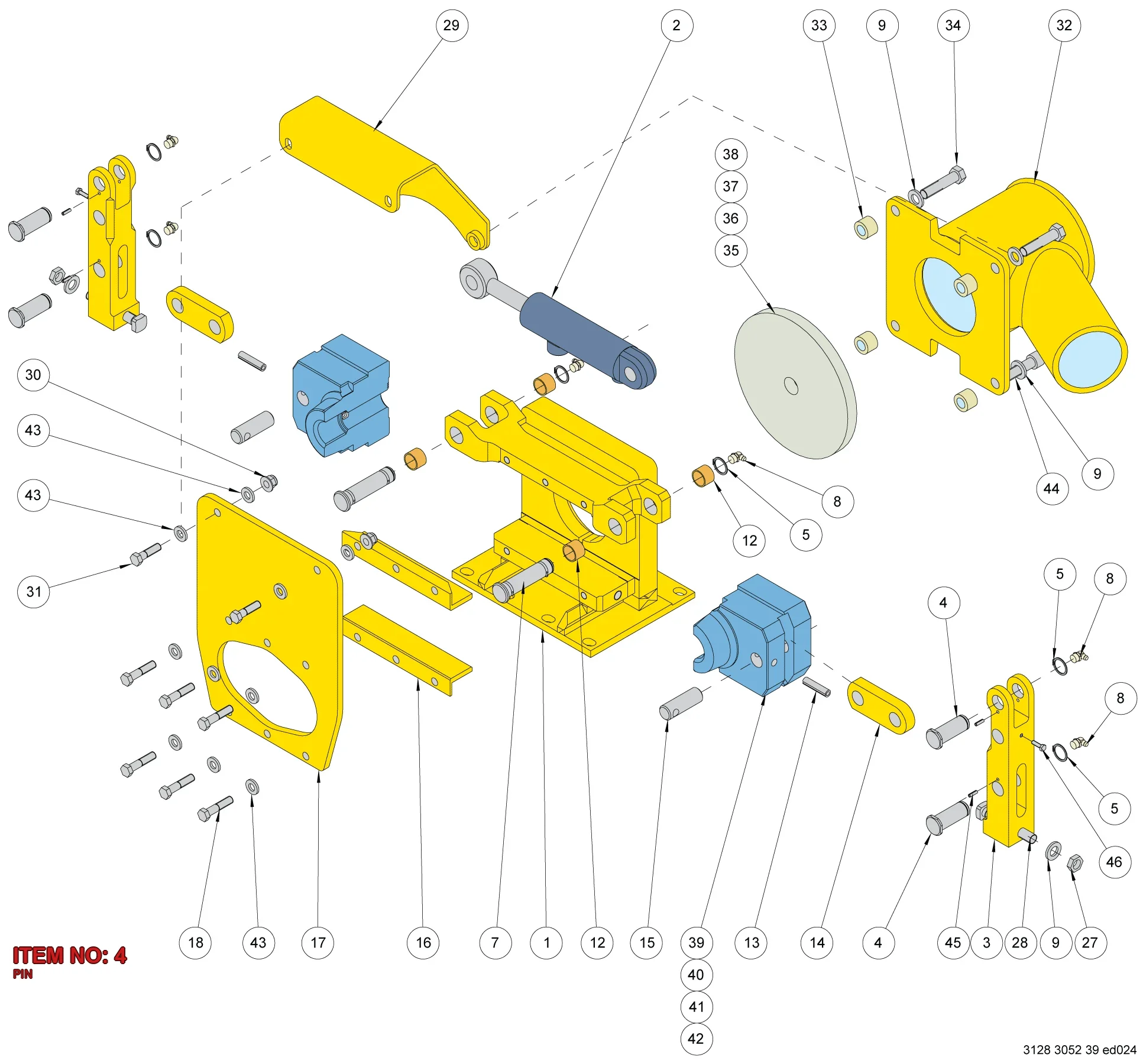 3216 2958 00 PIN - Technical Drawing