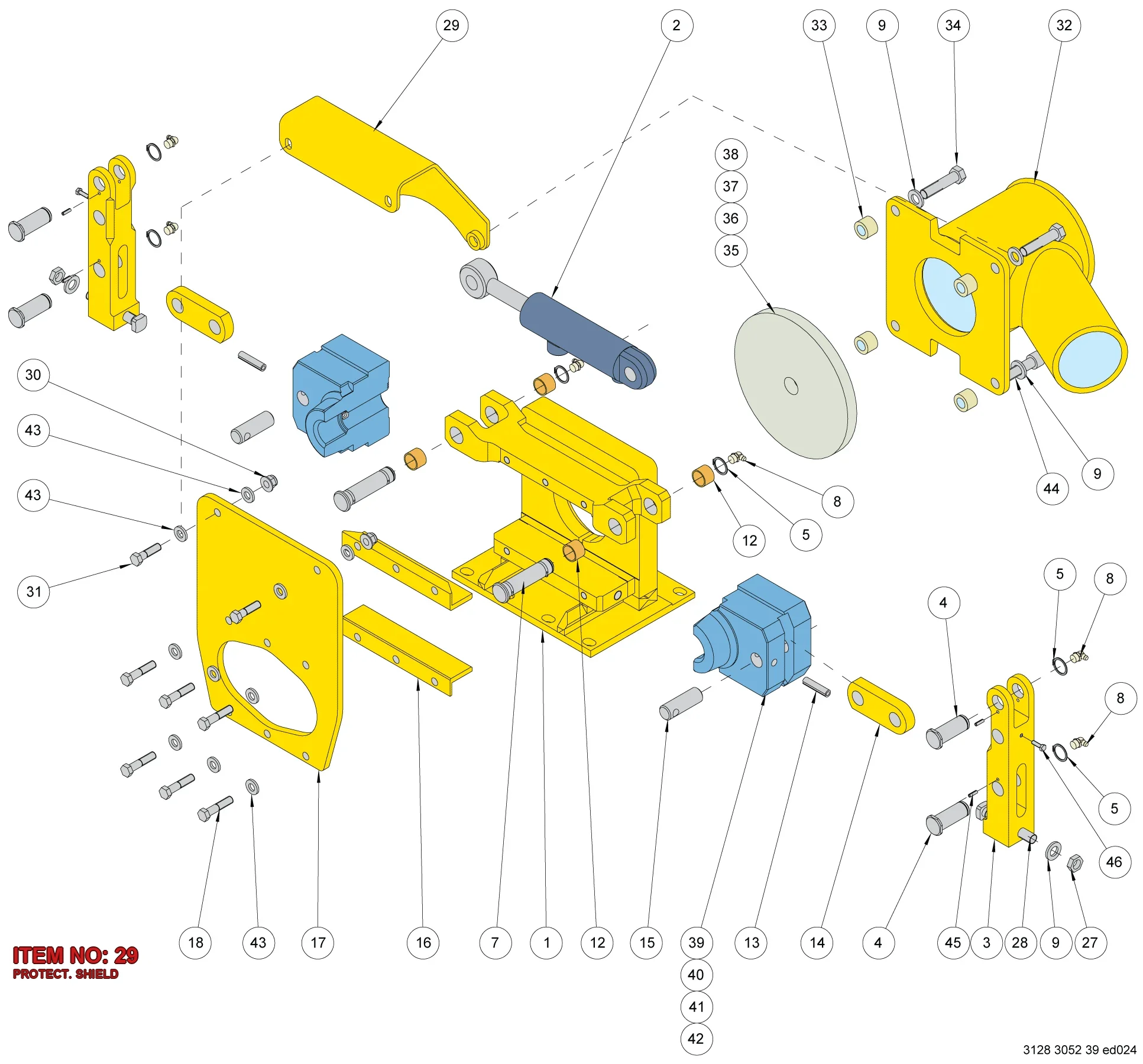 3216 4628 00 PROTECT. SHIELD - Technical Drawing