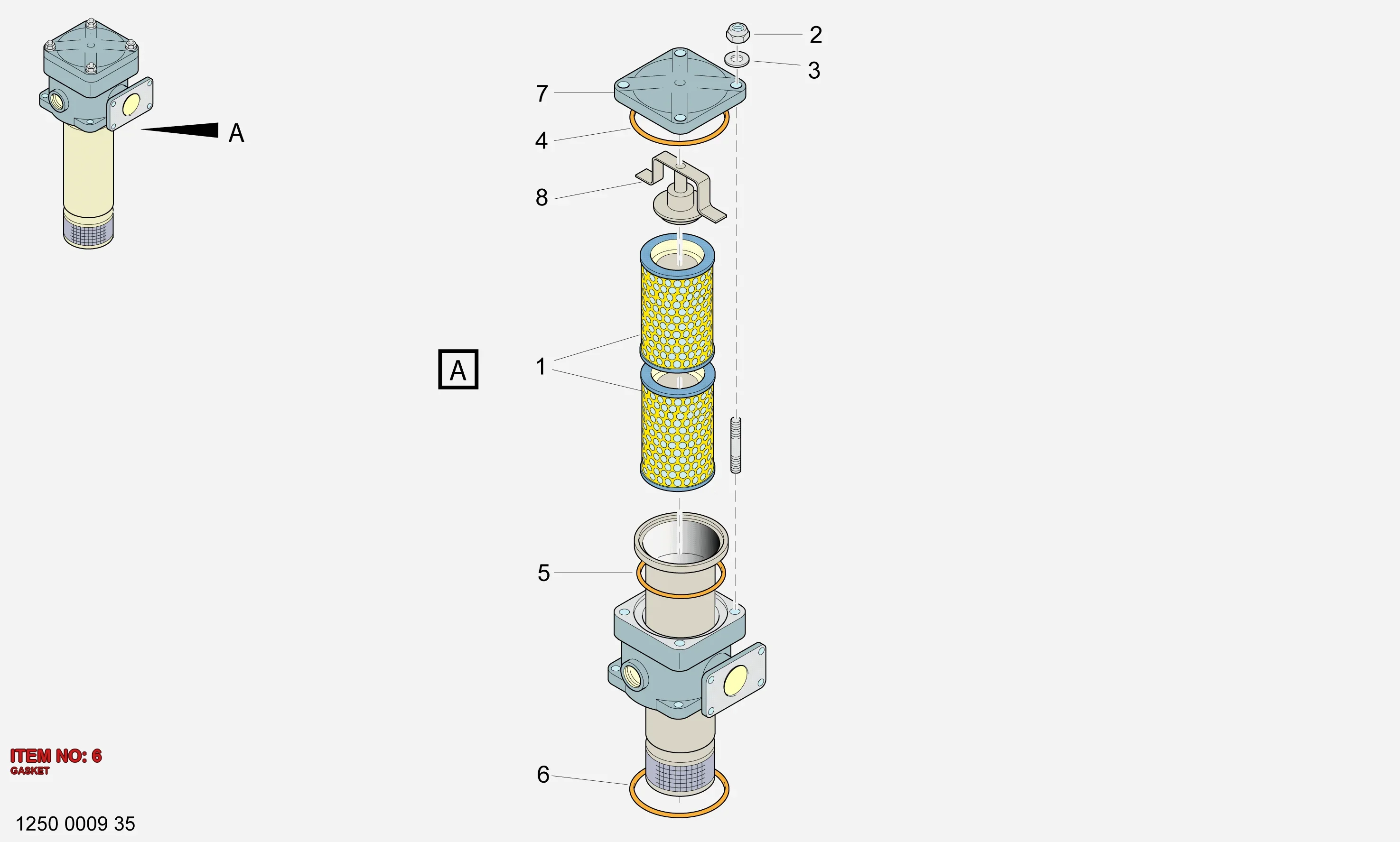 3216 5295 00 GASKET - Technical Drawing