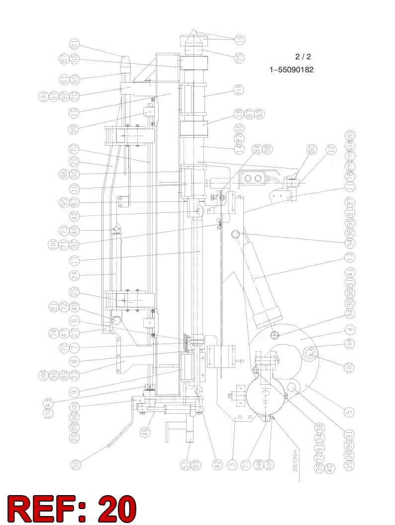 32167027 321 670 27 CYLINDER - Sandvik Technical Drawing