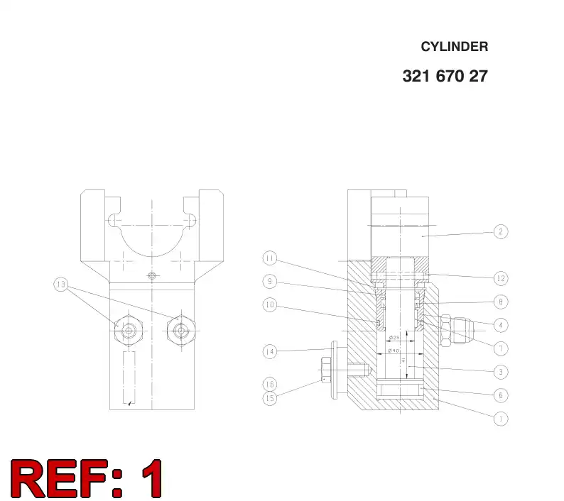 32167158 321 671 58 FRAME - Sandvik Technical Drawing