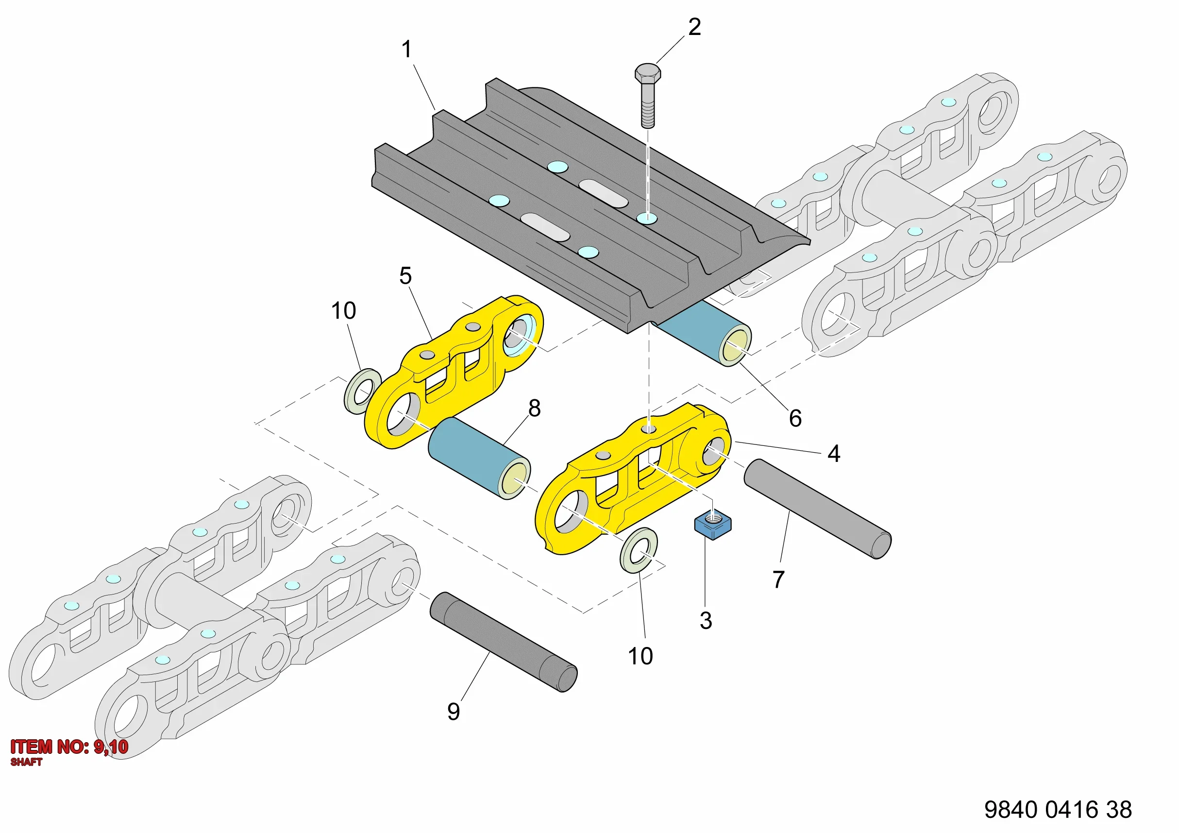 3216 7257 90 SHAFT - Technical Drawing