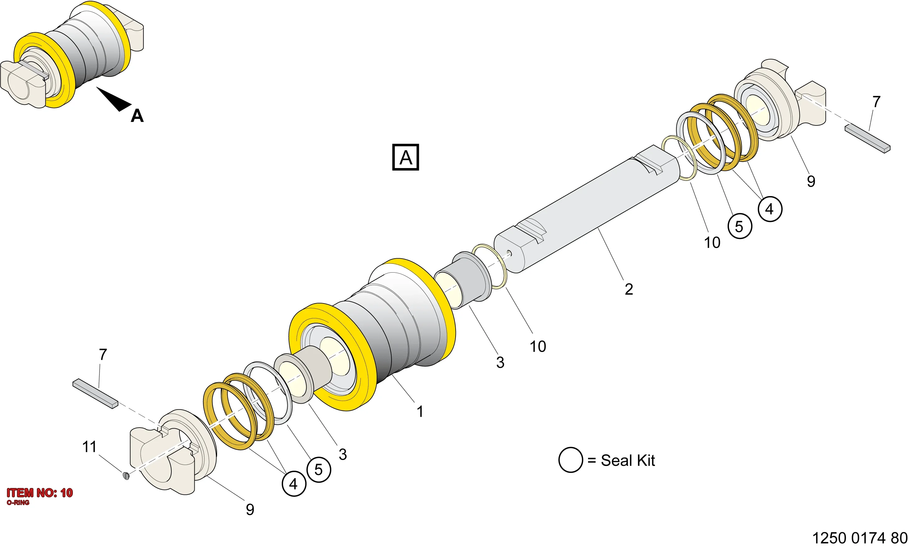3216 7278 00 O-RING - Technical Drawing