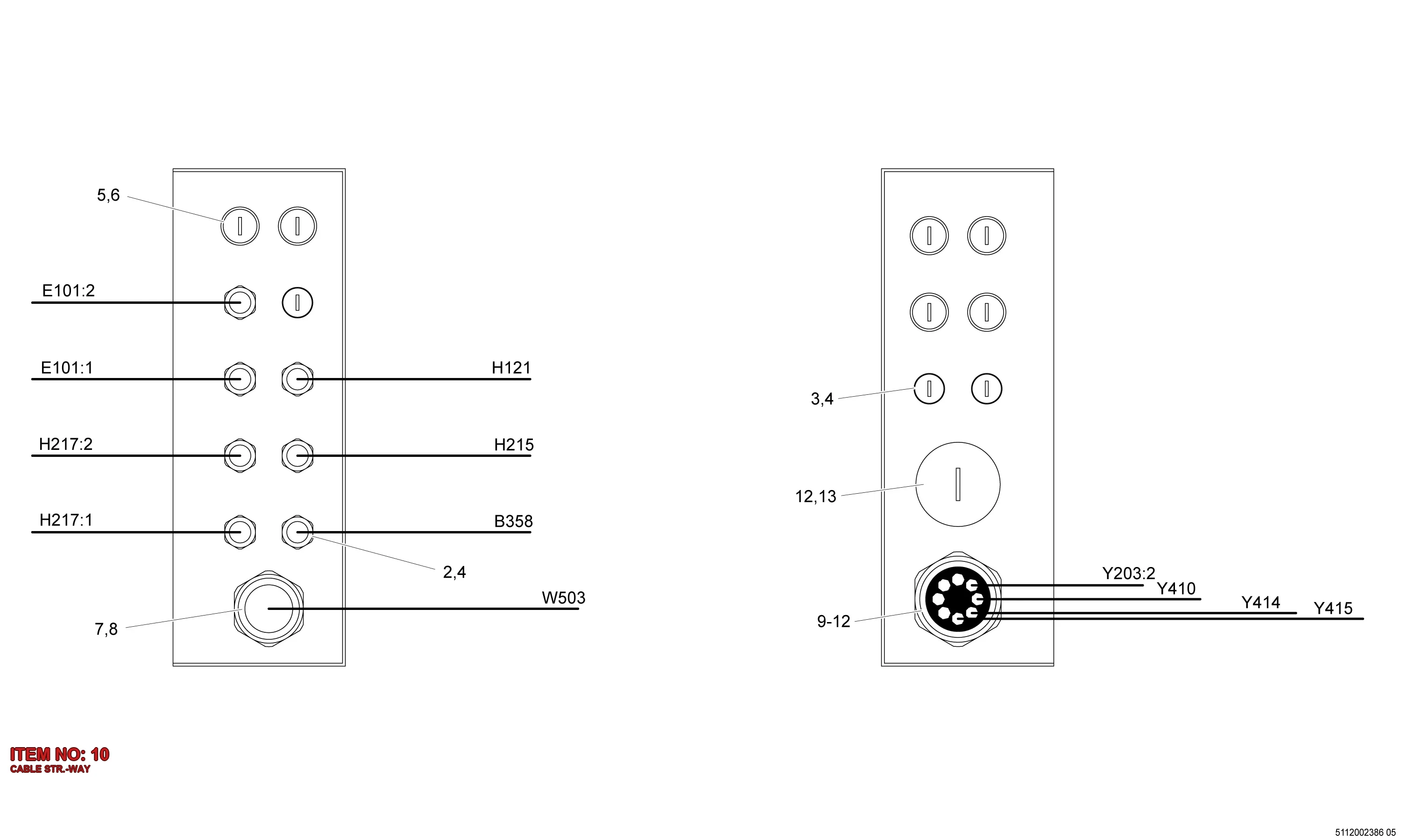 3217 0001 80 CABLE STR.-WAY - Technical Drawing