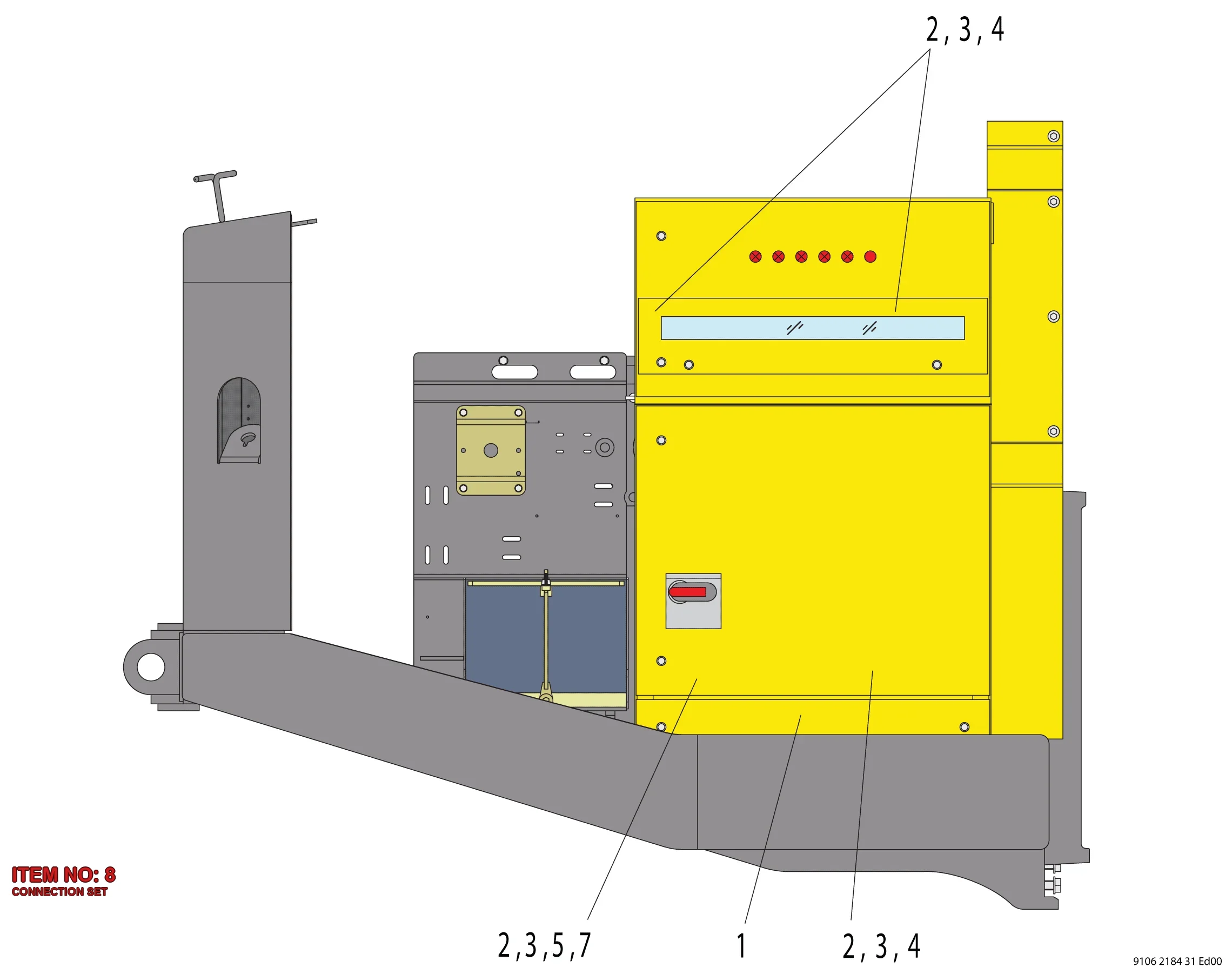 3217 0004 31 CONNECTION SET - Technical Drawing